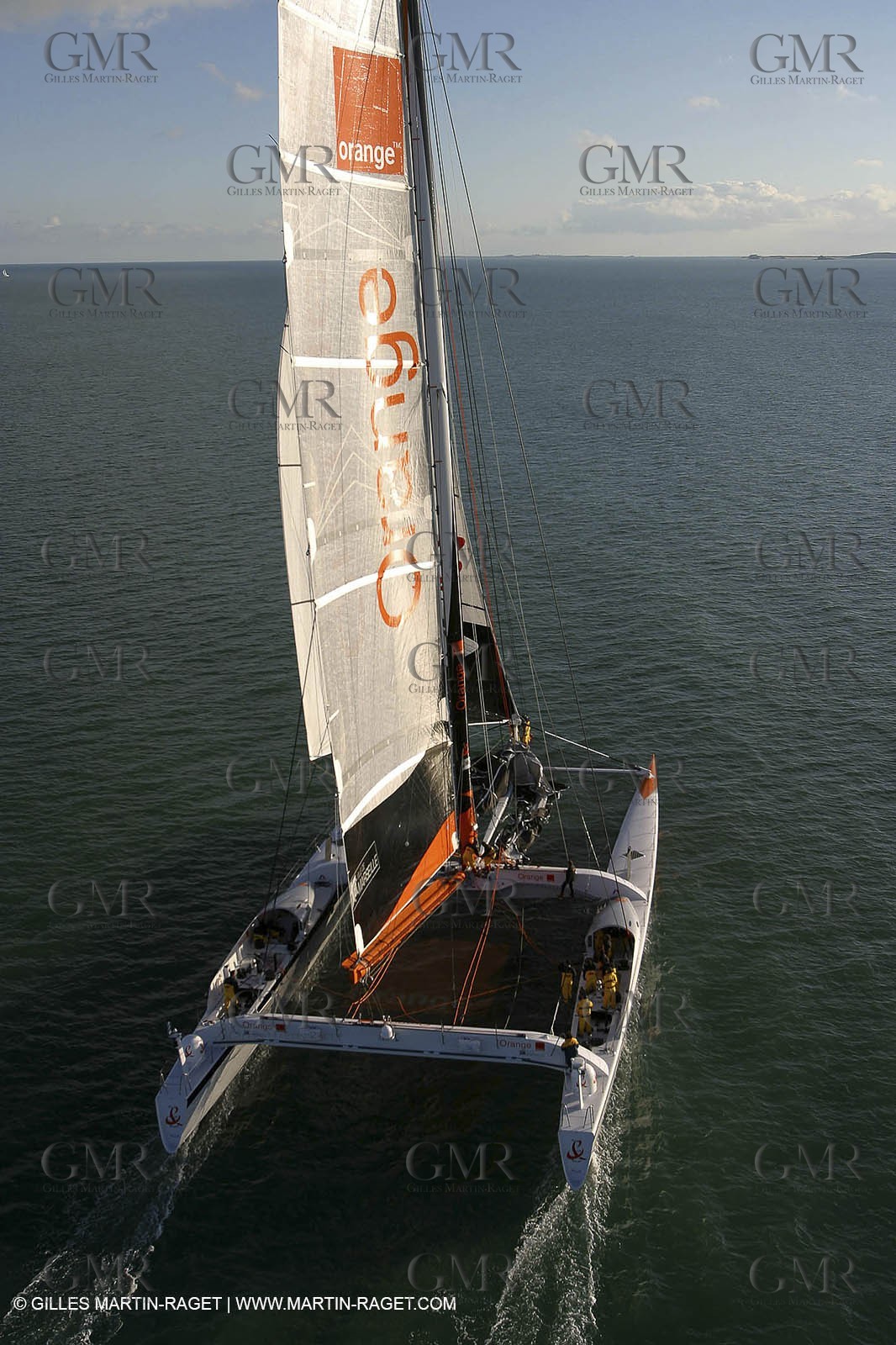 Vannes - Multiplast Boatyard - Orange II 1st sea trial