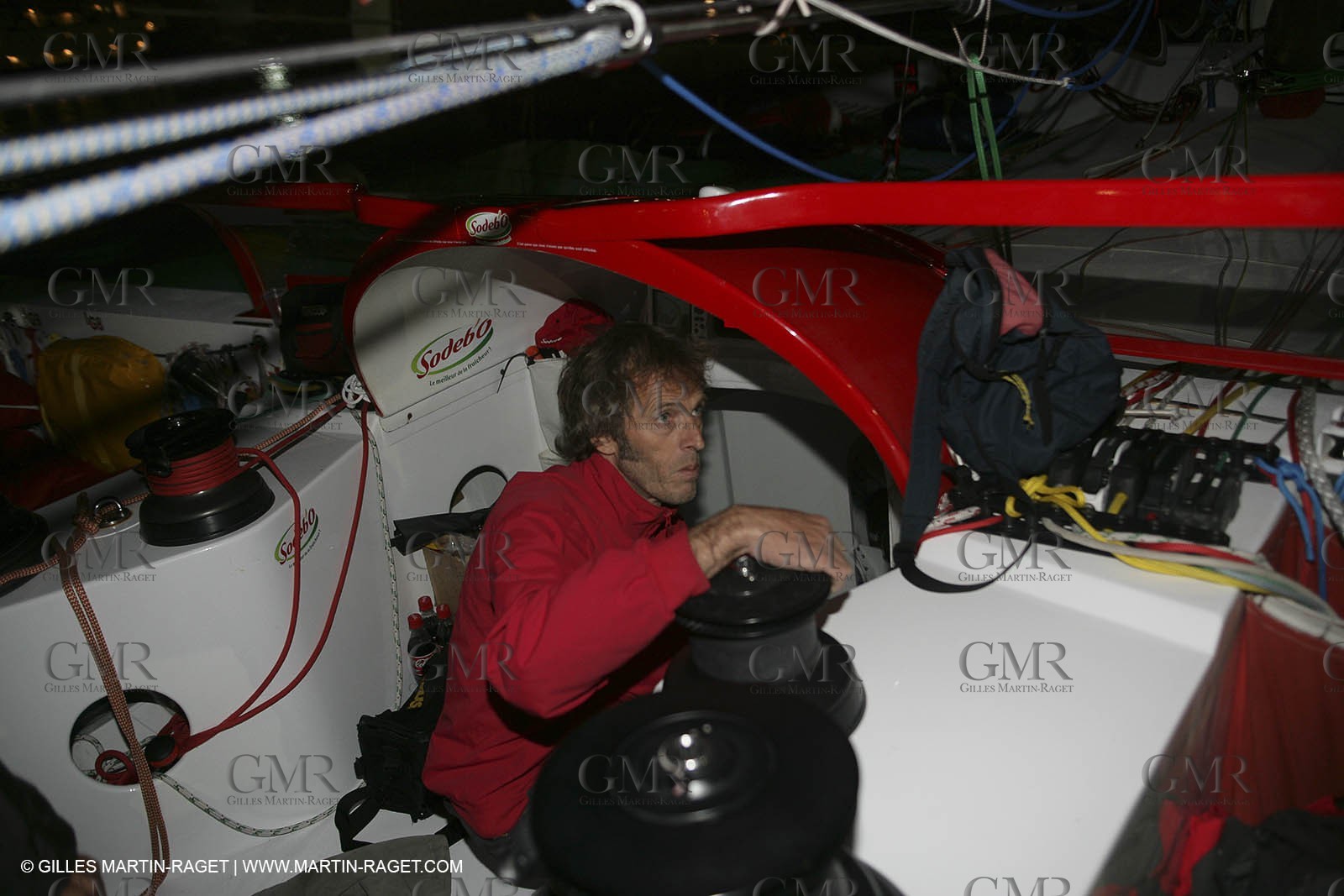 27 10 2006 - Saint Malo (FRA) - Route du Rhum 2006 - Thomas Coville - Sodeb'O - Lock passage