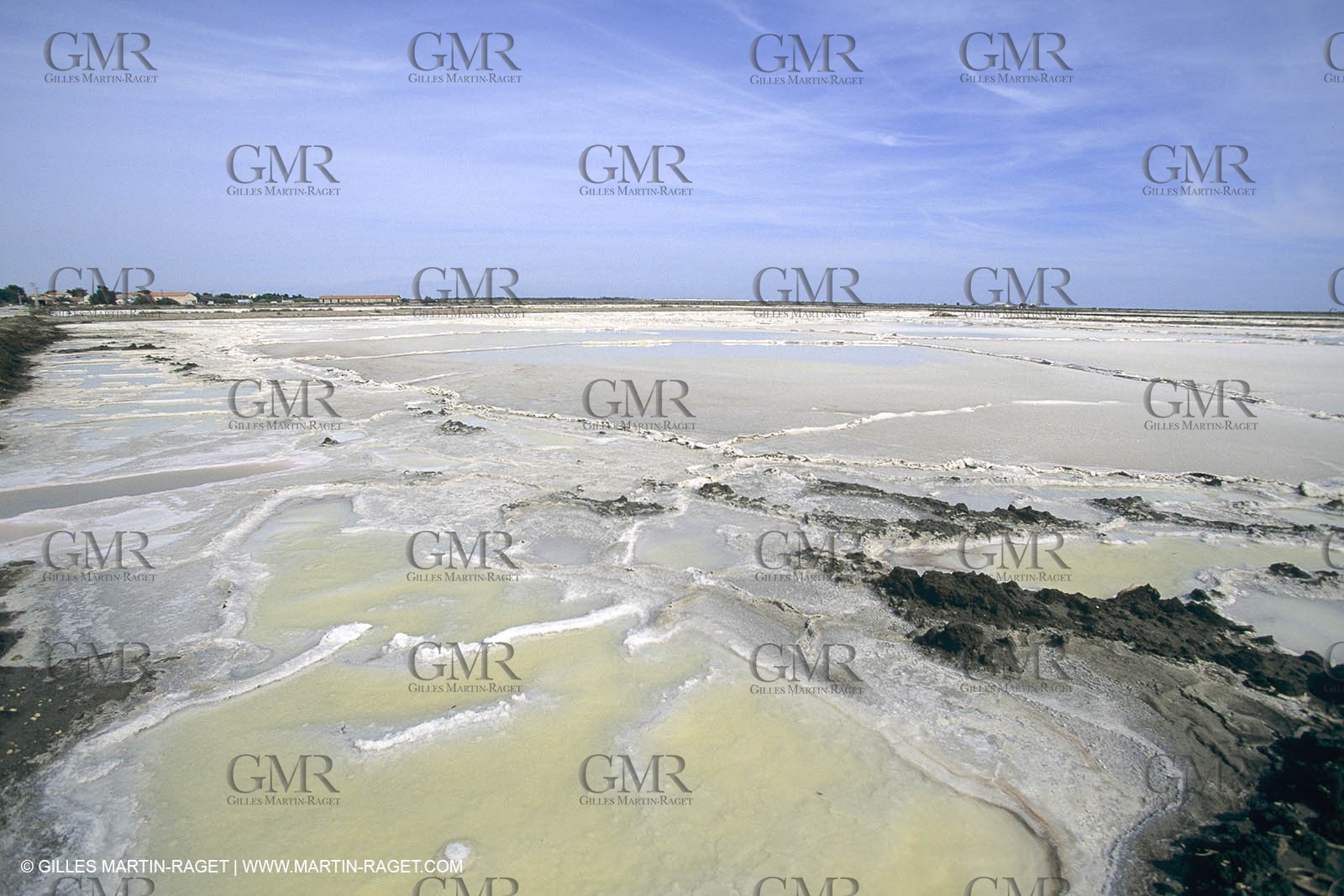 France, Provence, Camargue, Marais salant, Salted marshes
