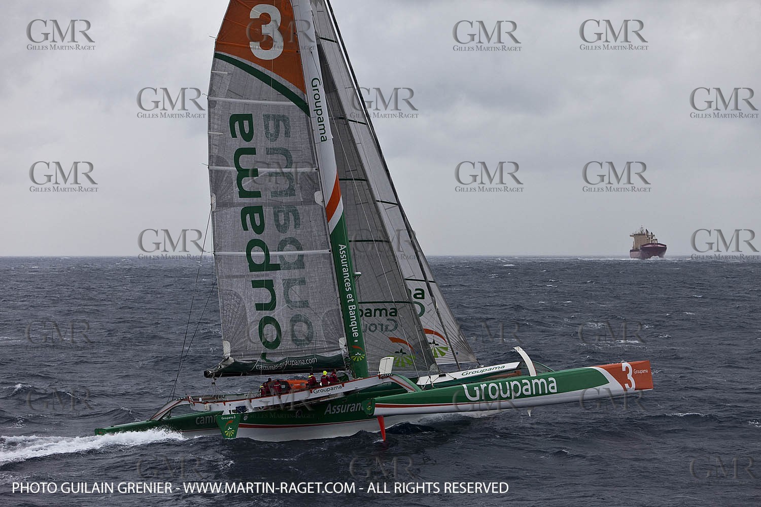 05 14 09 - Marseilles - Mediterranean Record - Groupama 3 - Franck Cammas - G Class - Start from Marseilles to Carthage (Tunisia)