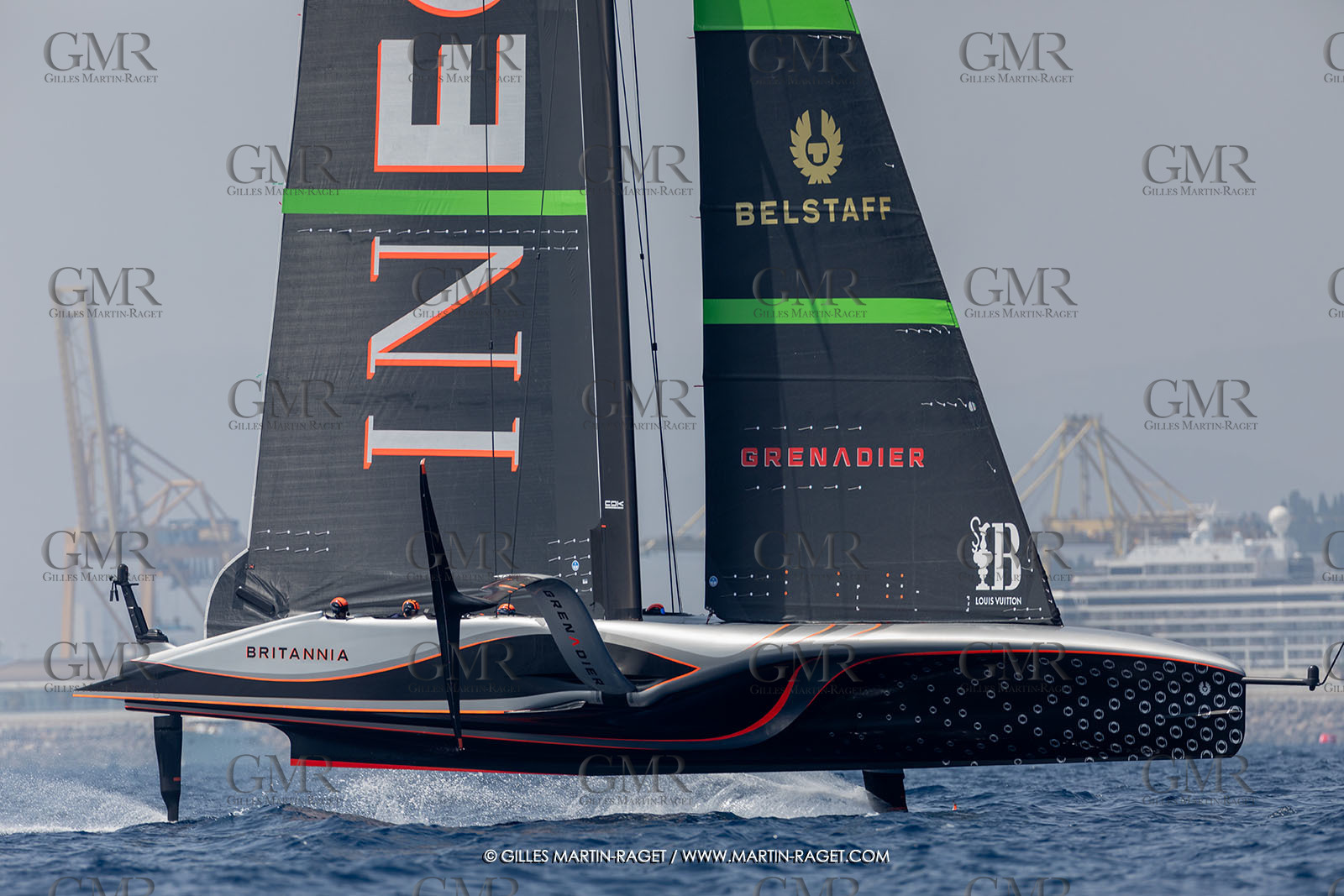 24 08 2024, Barcelona (ESP), Louis Vuitton 37th America's Cup, Louis Vuitton Prelilinary Regatta, Race Day 3