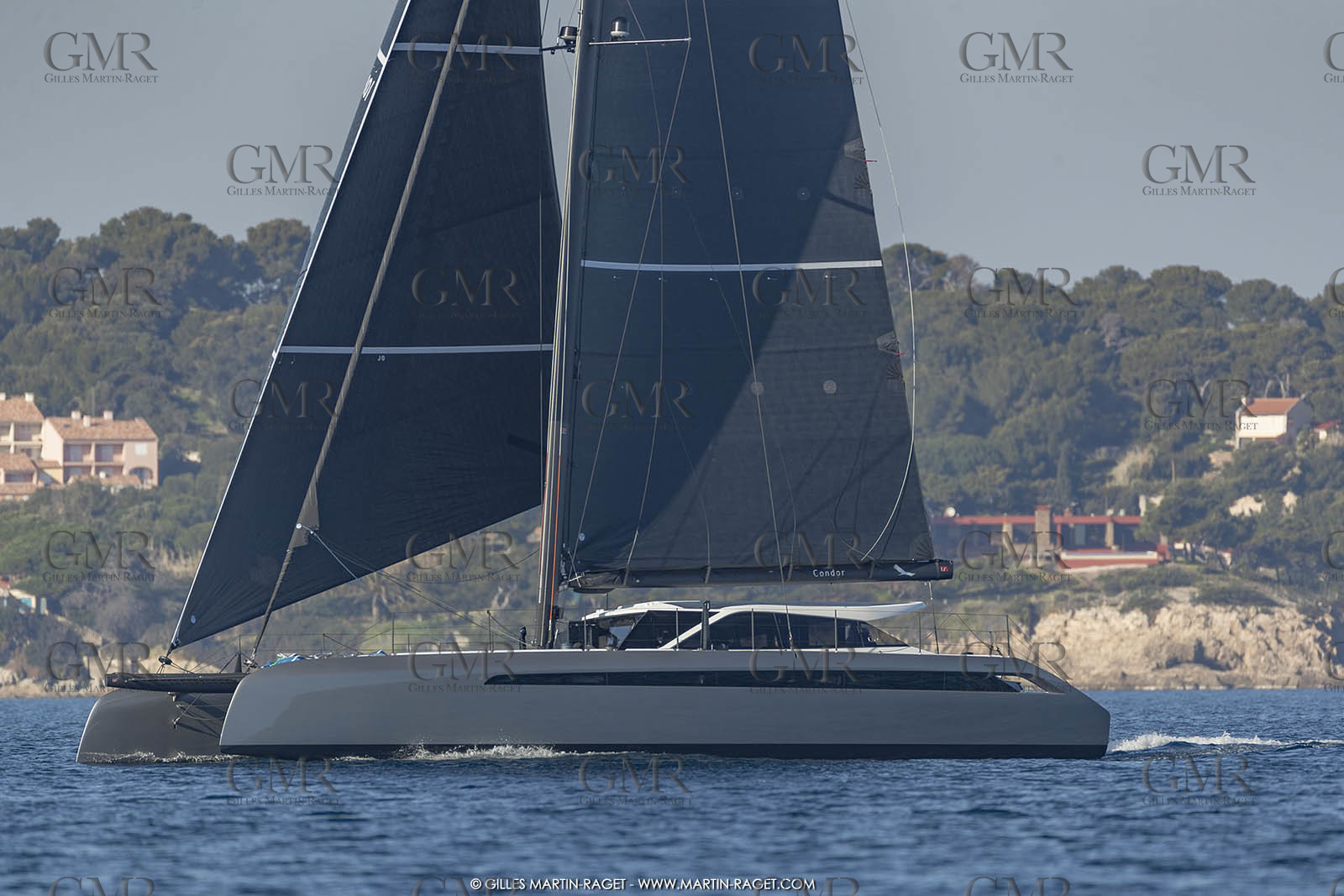 16 02 2019, Porquerolles (FRA,83), Gunboat 68 sail testing  3