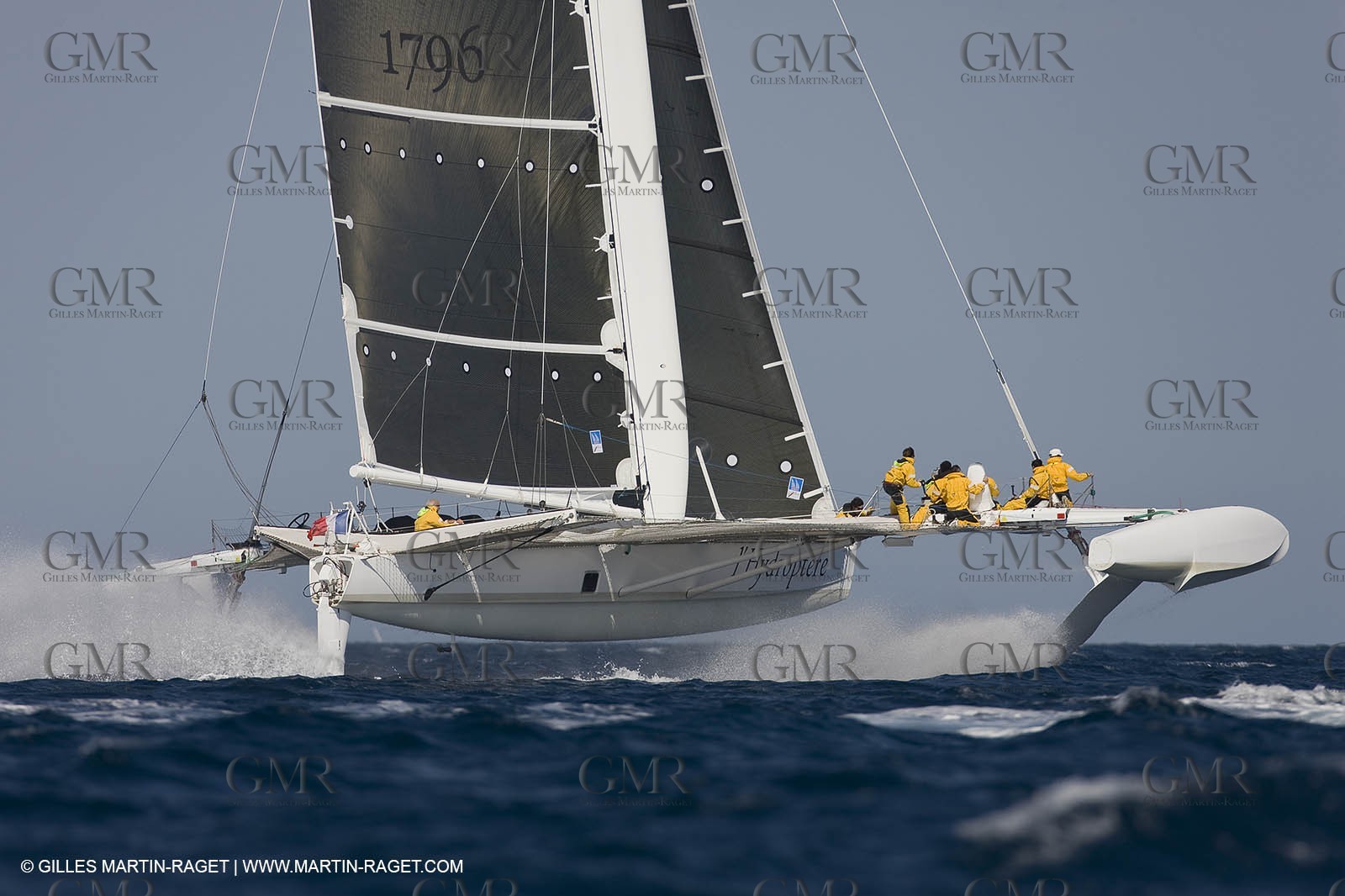 14 06 2008 - Toulon-Hyères (FRA,83) - 50 knots record attempt trials by l'Hydroptère