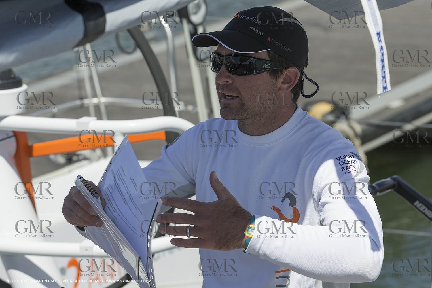 Volvo Ocean Race 2014-2015 - Team Alvimedica trainings - Boat preparation - Lisbon (POR) - 25 04 2014