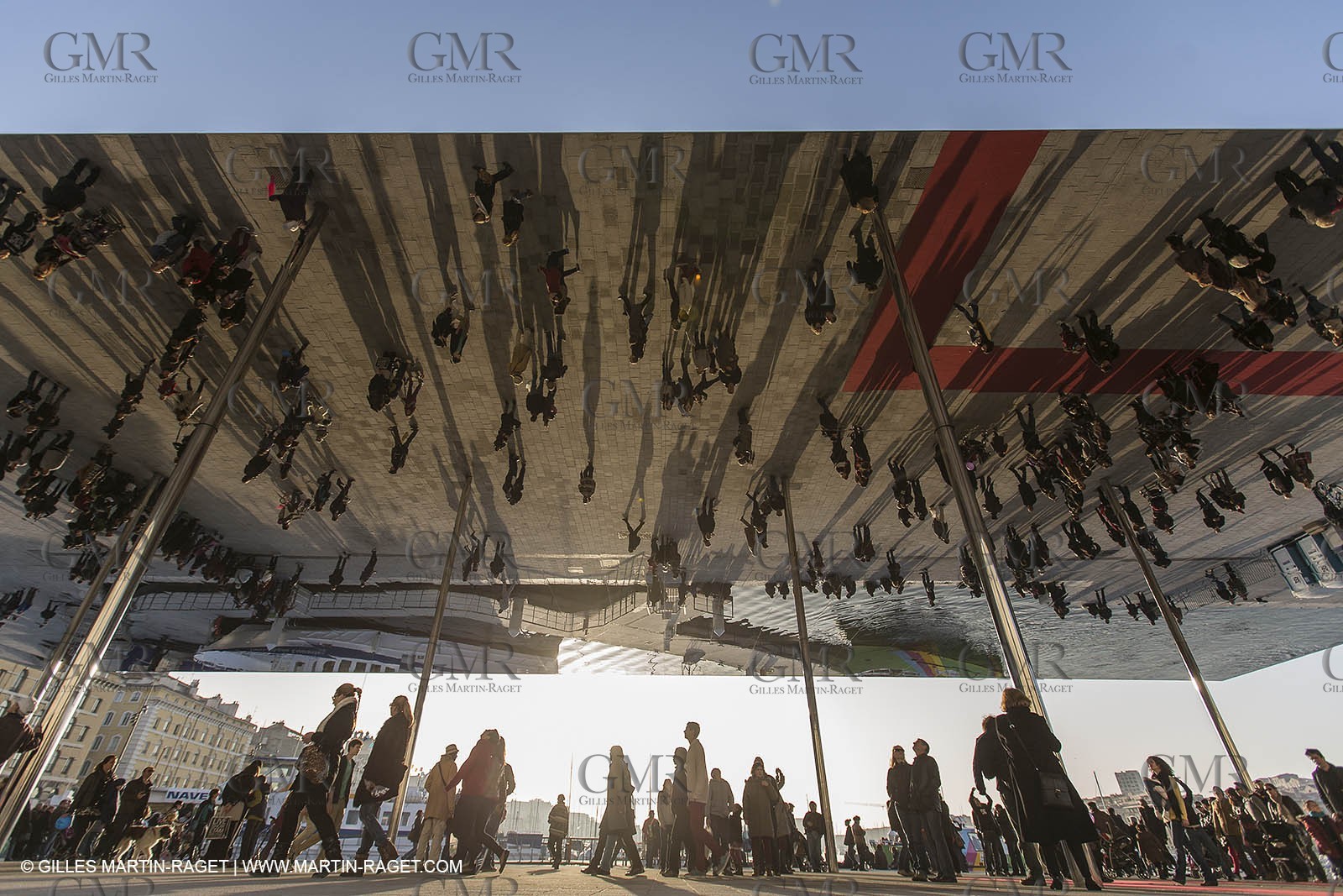 02 02 2013,  Marseille, FRA, 13, Inauguration de l'ombrière et du Vieux Port semi-piétonnier