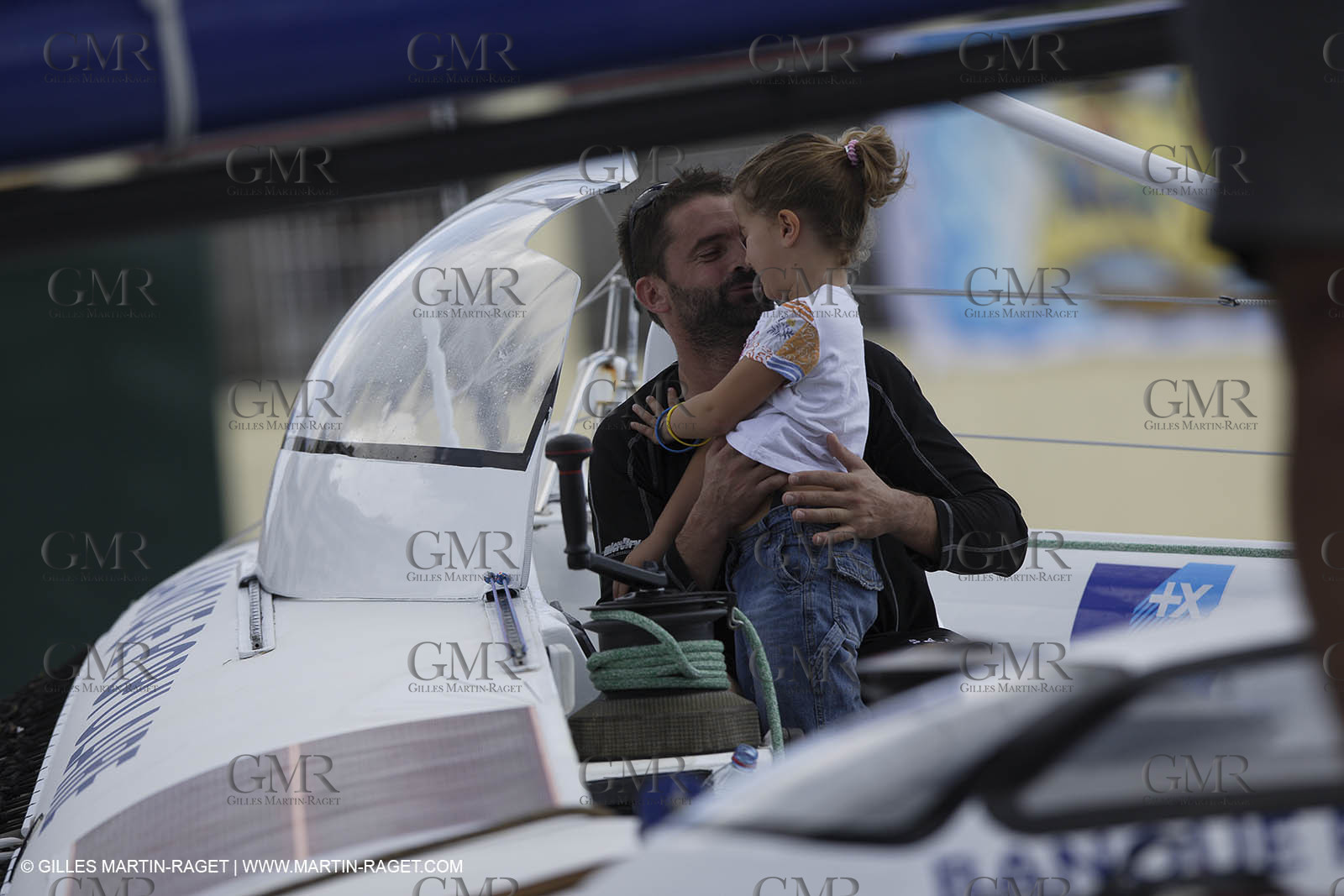 06 11 2006 - Pointe à Pitre Guadelupe (FRA) - Route du Rhum 2006 arrival - Pascal Bidegorry -Banque Populaire (second)
