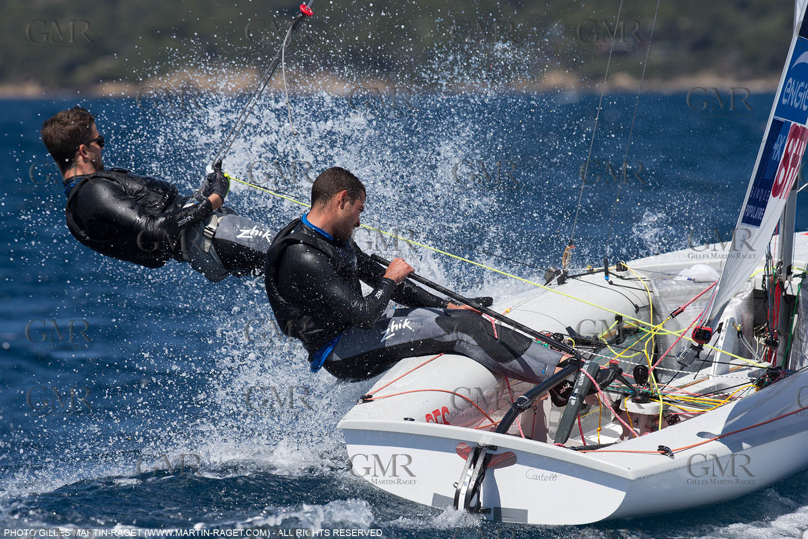 25 04 2016, Hyères (FRA,83), Jeux Olympiques Rio 2016, voile, 470, Sofian Bouvet   Jeremie Mion, SFS Voile