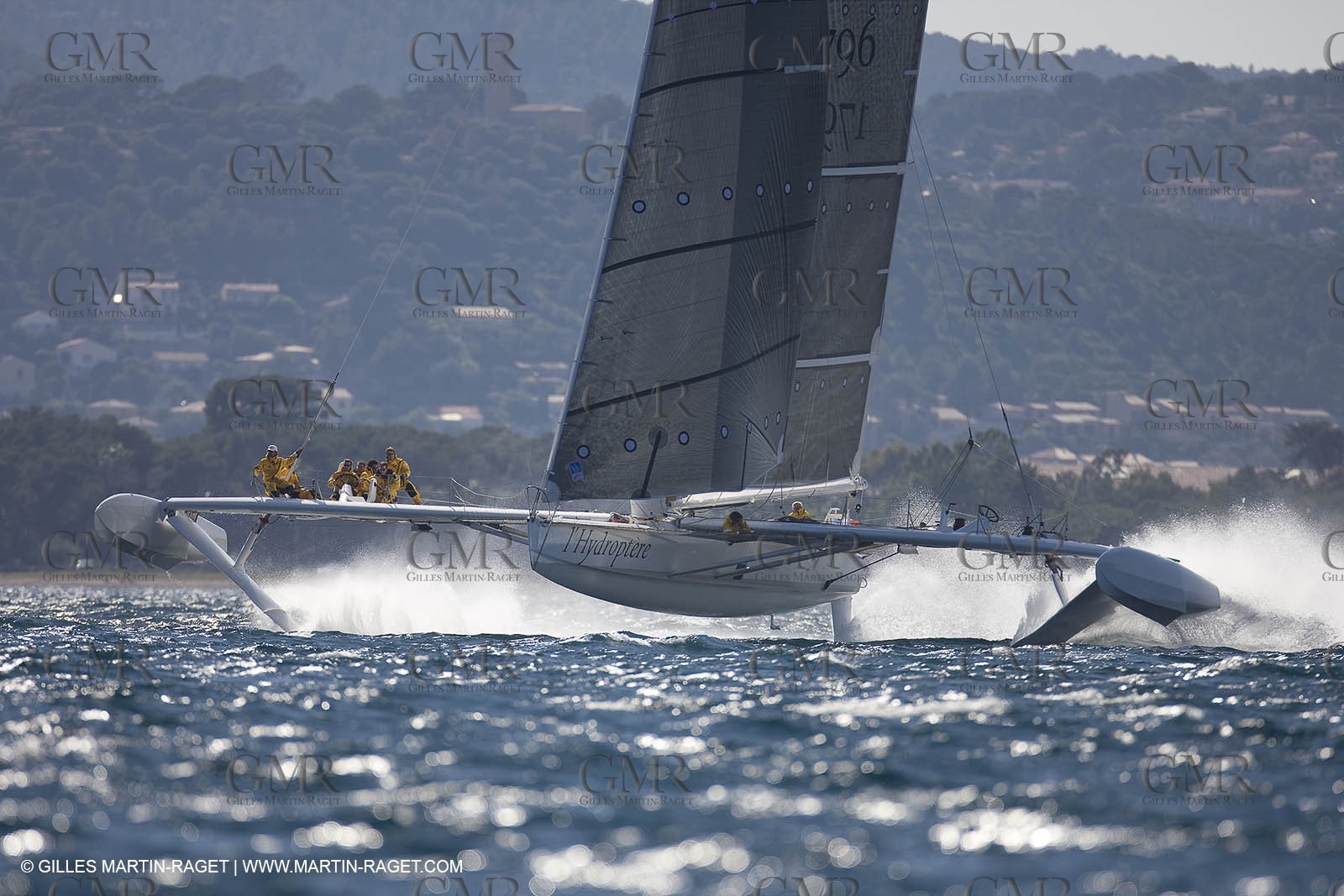 14 06 2008 - Toulon-Hyères (FRA,83) - 50 knots record attempt trials by l'Hydroptère