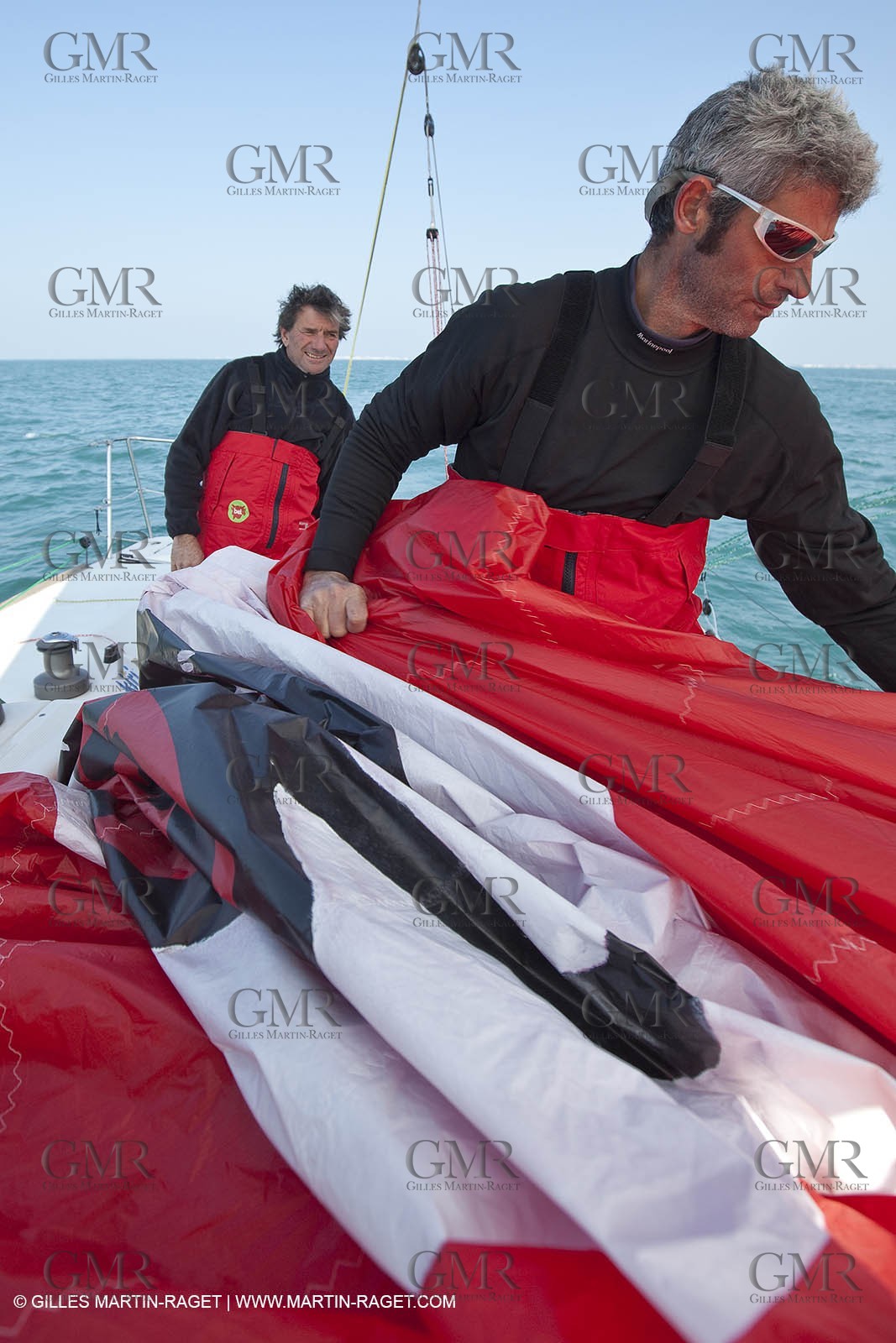 13 03 2010 -  La Grande Motte   Port Camargue (FRA) - Groupe Bel - Kito de Pavant   Sebastien Audigane training for Transat AG2R