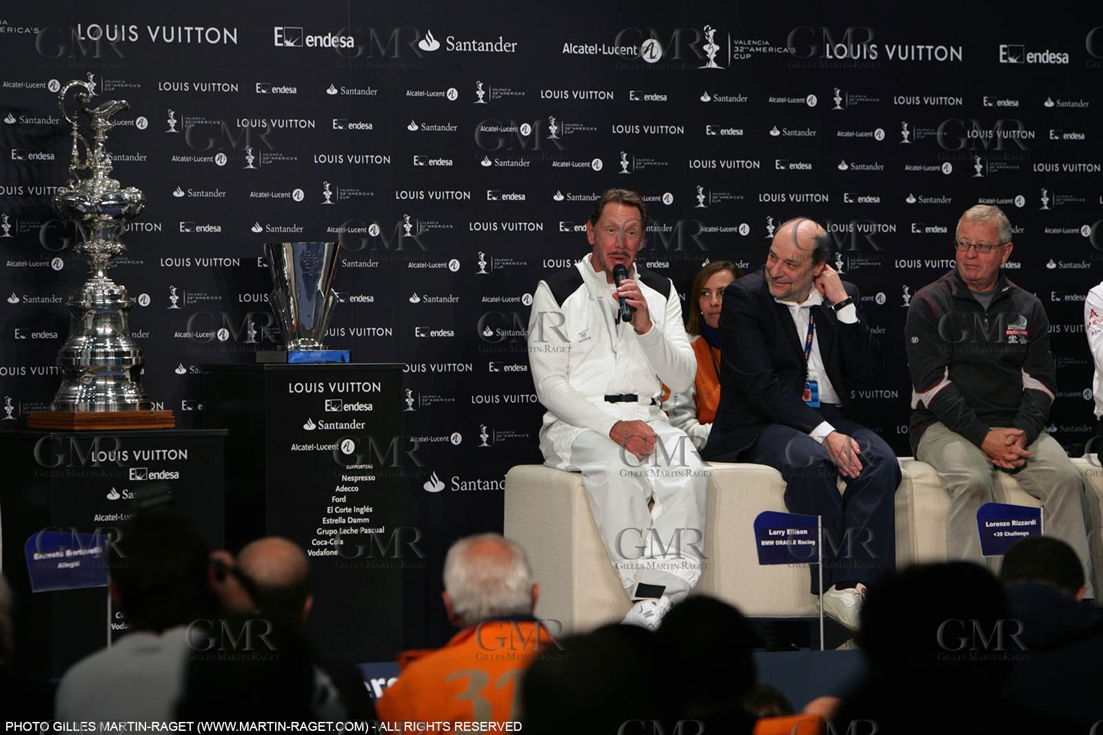 15 03 2007-Valencia (Spain)- 32nd America's Cup - Louis Vuitton Cup - RR1 - Heads of syndicate press conference