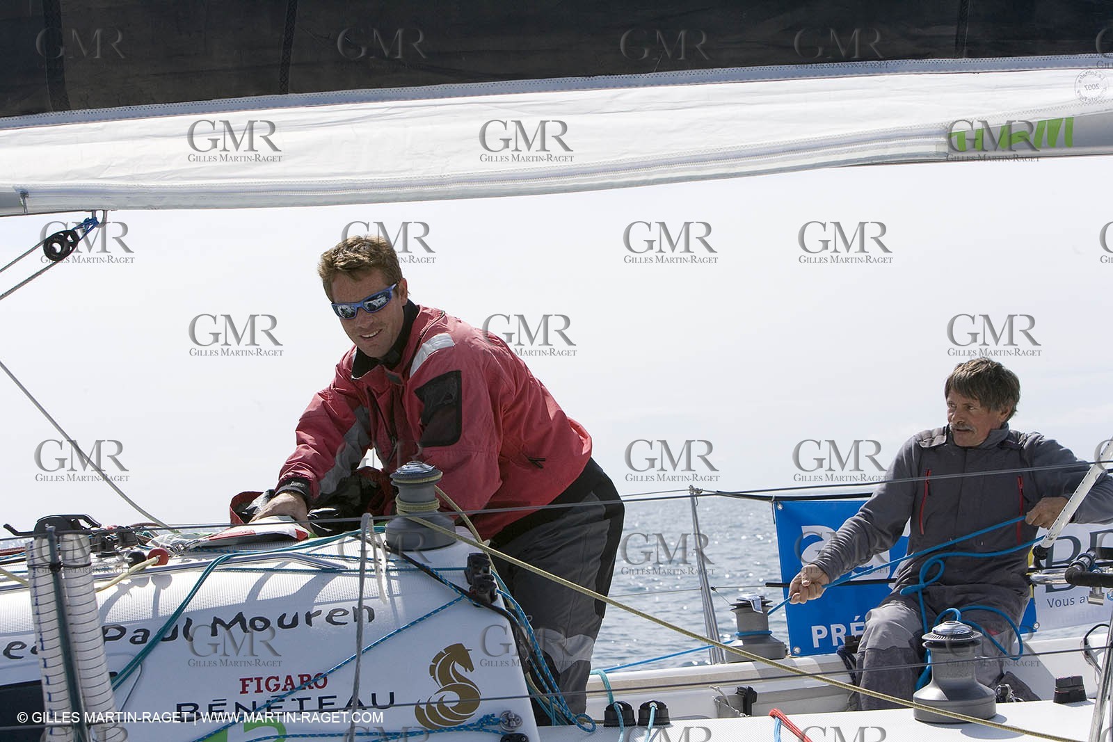 27 03 08- La Grande Motte- (FRA,34) Transat AG2R 2008- Jean-Paul Mouren- Laurent Pellecuer