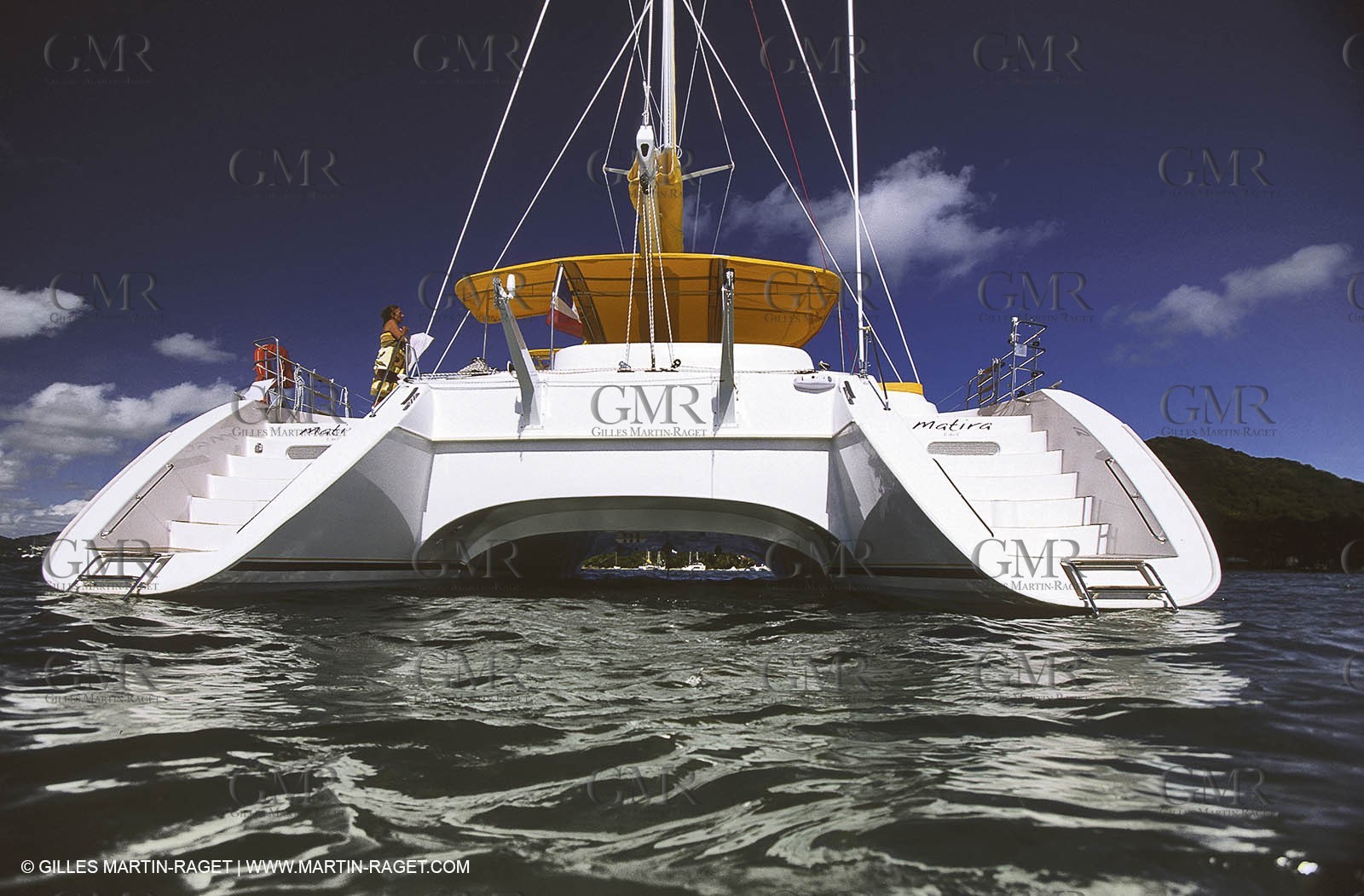 Cruising multihull mooring