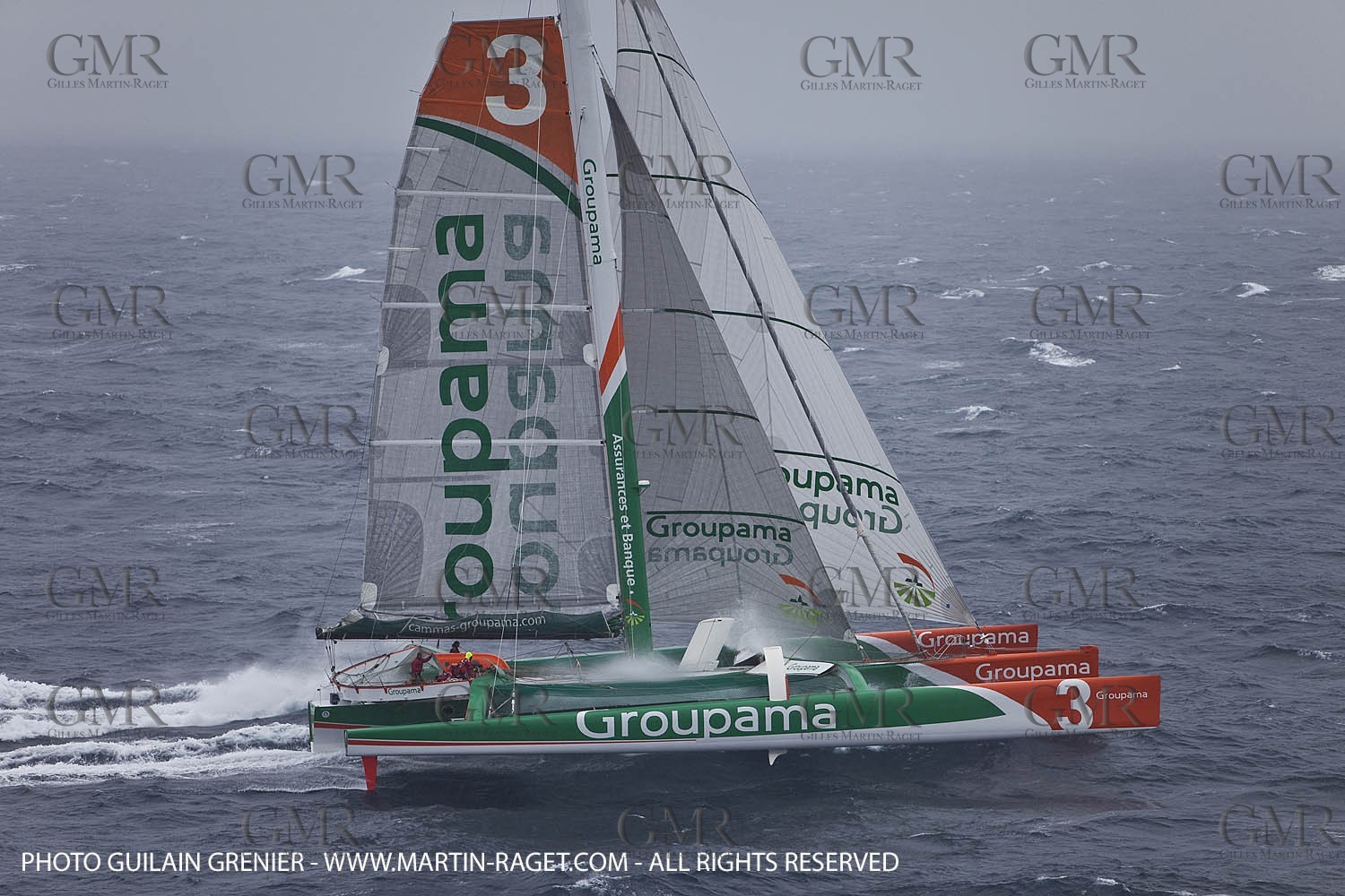 05 14 09 - Marseilles - Mediterranean Record - Groupama 3 - Franck Cammas - G Class - Start from Marseilles to Carthage (Tunisia)