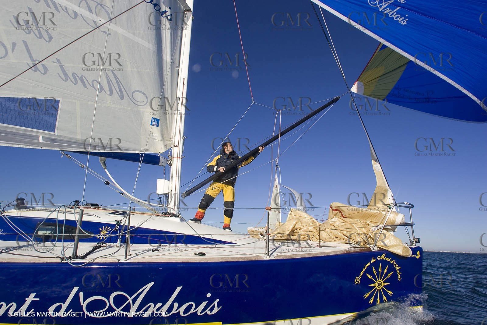 15 02 2007 - La Grande Motte (FRA) - Onedesign Figaro II - Thierry Duprey du Vorsent (Domaine de Monts d'Arbois)