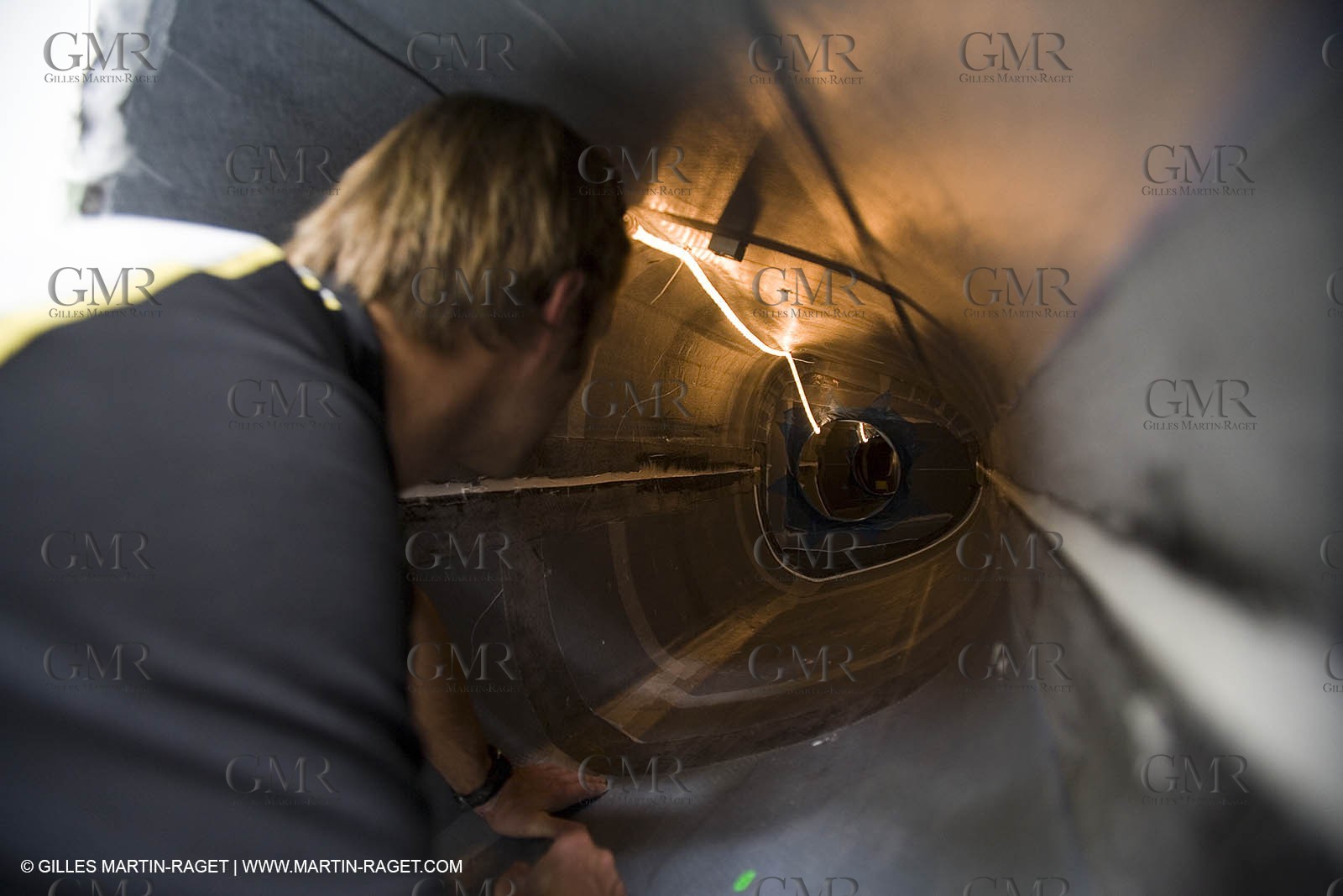 Sydney, Australia, Thomas Coville trimaran Sodebo building at Boat Speed