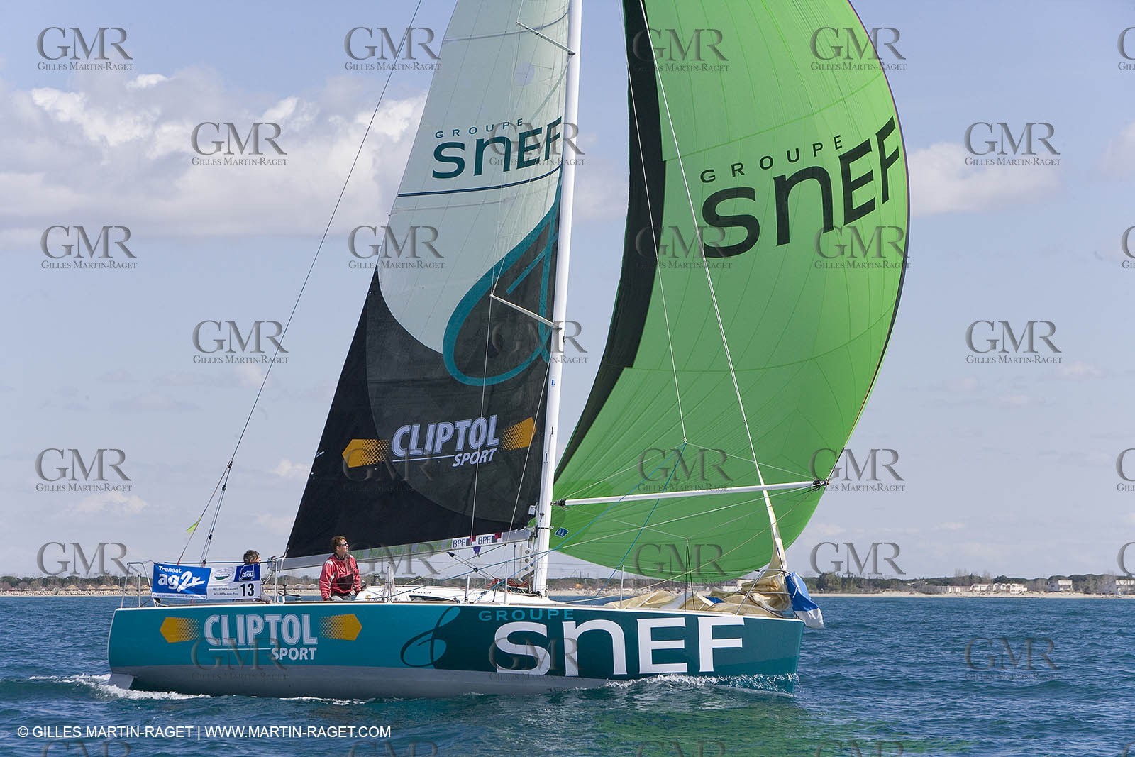 27 03 08- La Grande Motte- (FRA,34) Transat AG2R 2008- Jean-Paul Mouren- Laurent Pellecuer