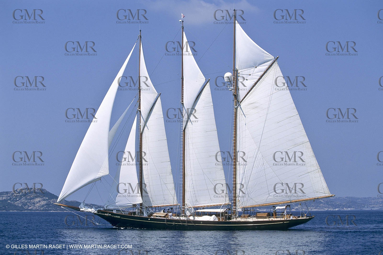 Costa Smeralda (Italia, Sardinia), Shenandoah - Classic yachts in La Maddalena archipelago, Shenandoah