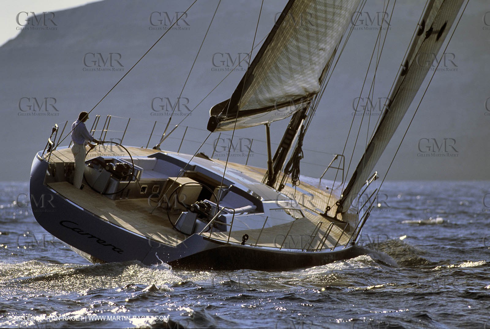 Wally Carerra dans les Bouches de Bonifaccio (Corse)