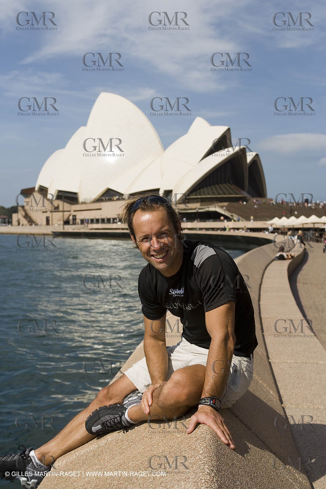 Sydney, Australia, Thomas Coville trimaran Sodebo building at Boat Speed