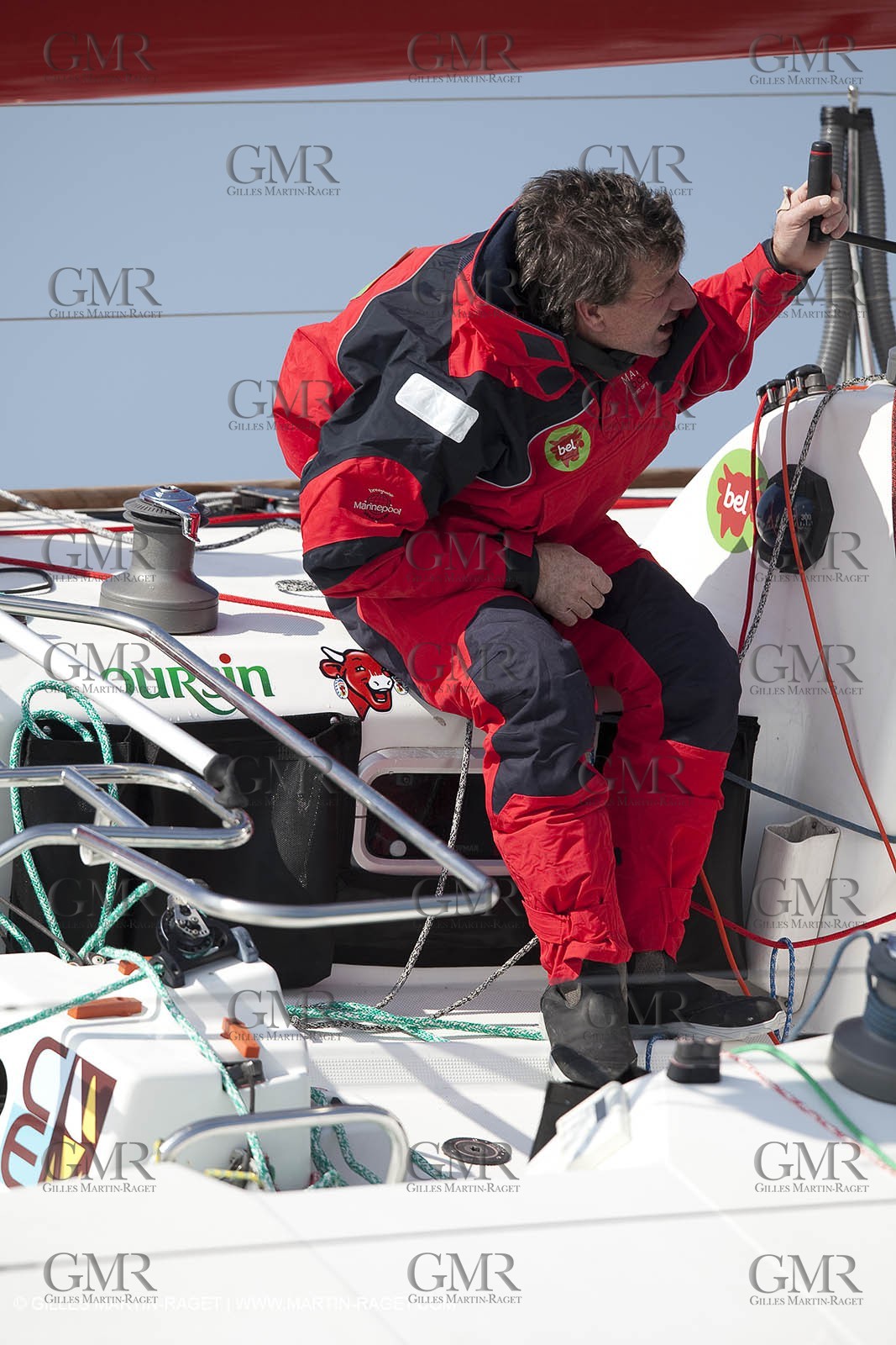 13 03 2010 -  La Grande Motte   Port Camargue (FRA) - Groupe Bel - Kito de Pavant   Sebastien Audigane training for Transat AG2R