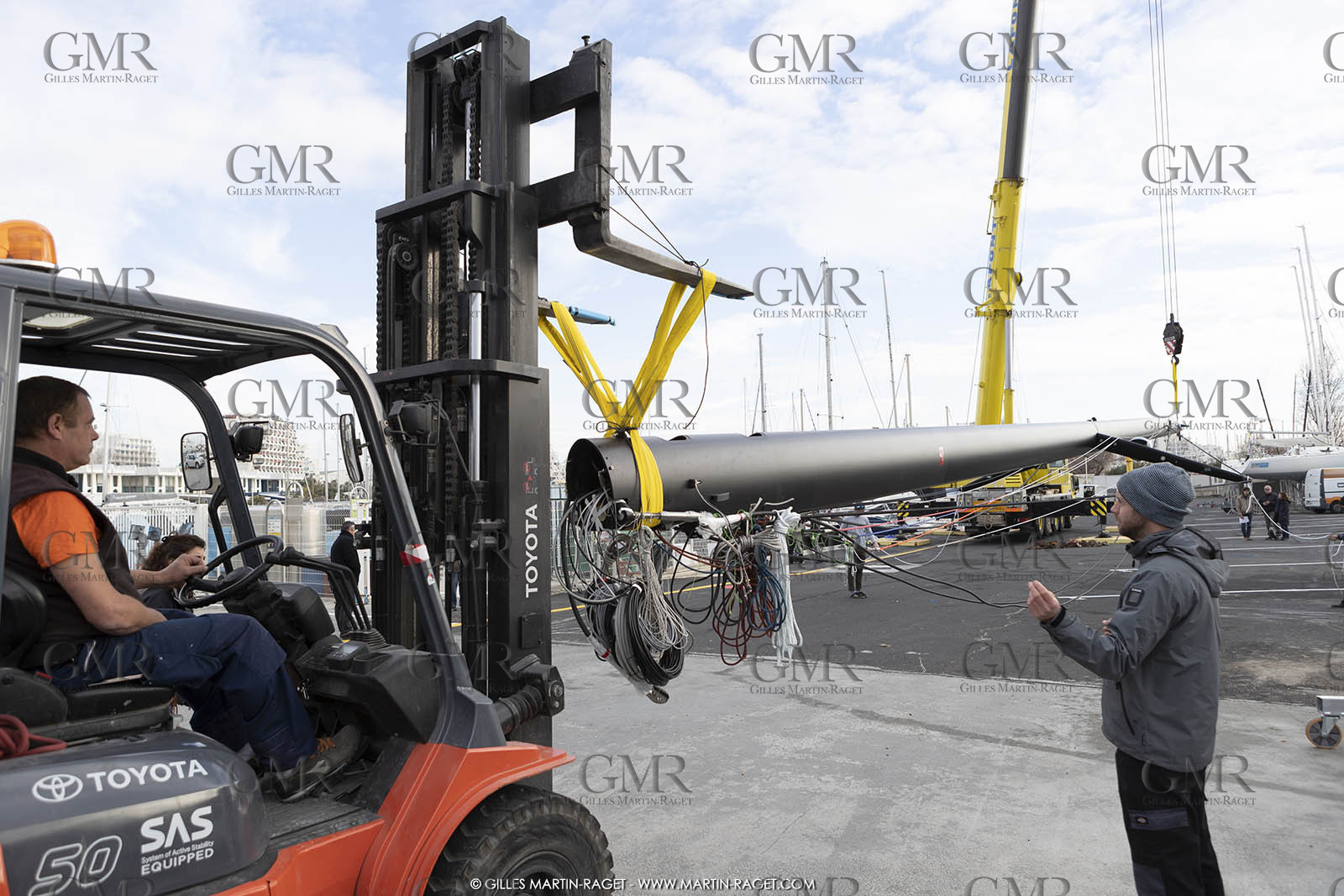 17 01 2018, La Grande Motte (FRA), Gunboat 68  1 launch