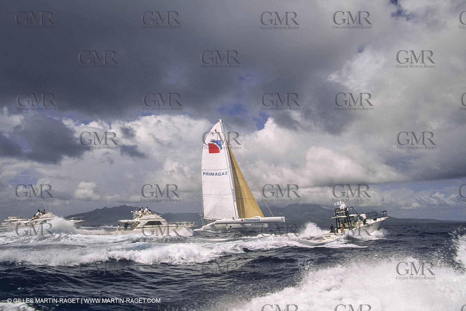 Yacht Racing, Multihull, ORMA 60, Laurent Bourgnon, Primagaz