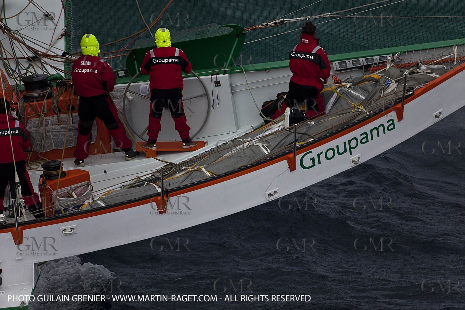 05 14 09 - Marseilles - Mediterranean Record - Groupama 3 - Franck Cammas - G Class - Start from Marseilles to Carthage (Tunisia)