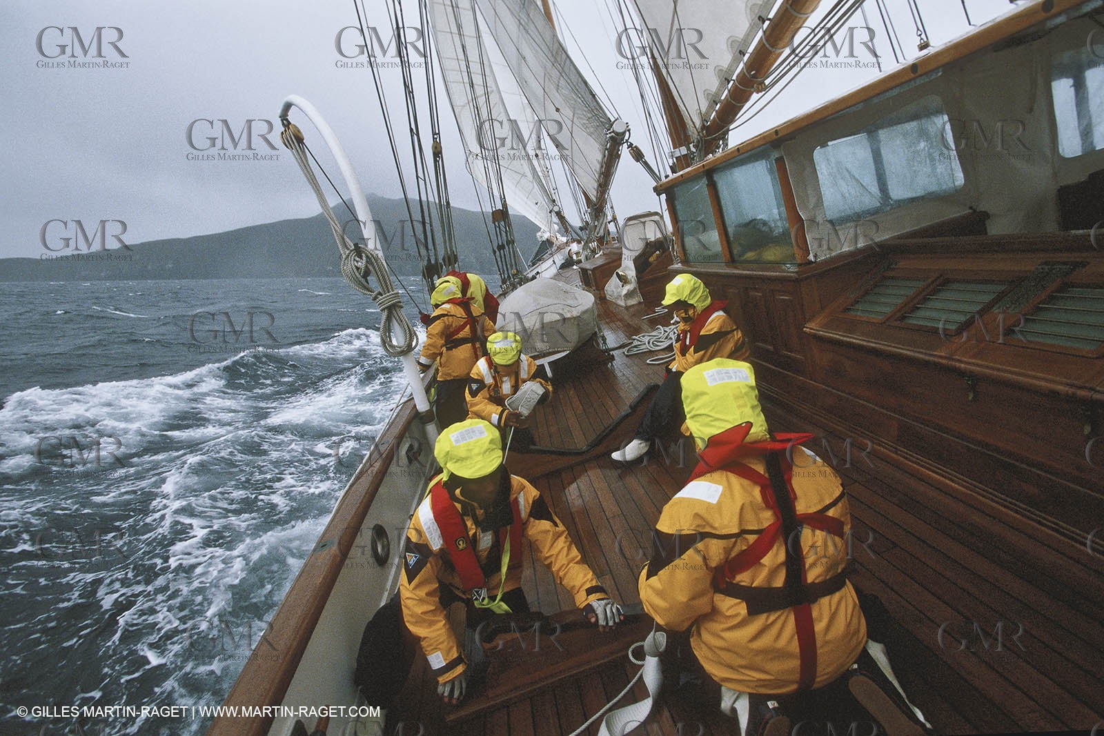 Classic yachts - Shenandoah at Cape Horn