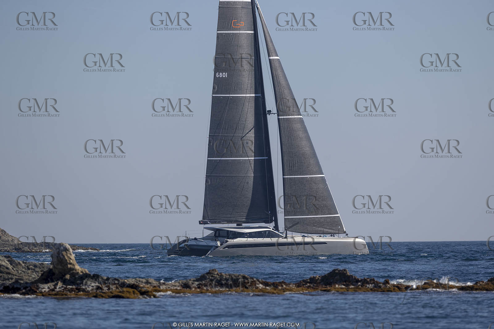 16 02 2019, Porquerolles (FRA,83), Gunboat 68 sail testing  3