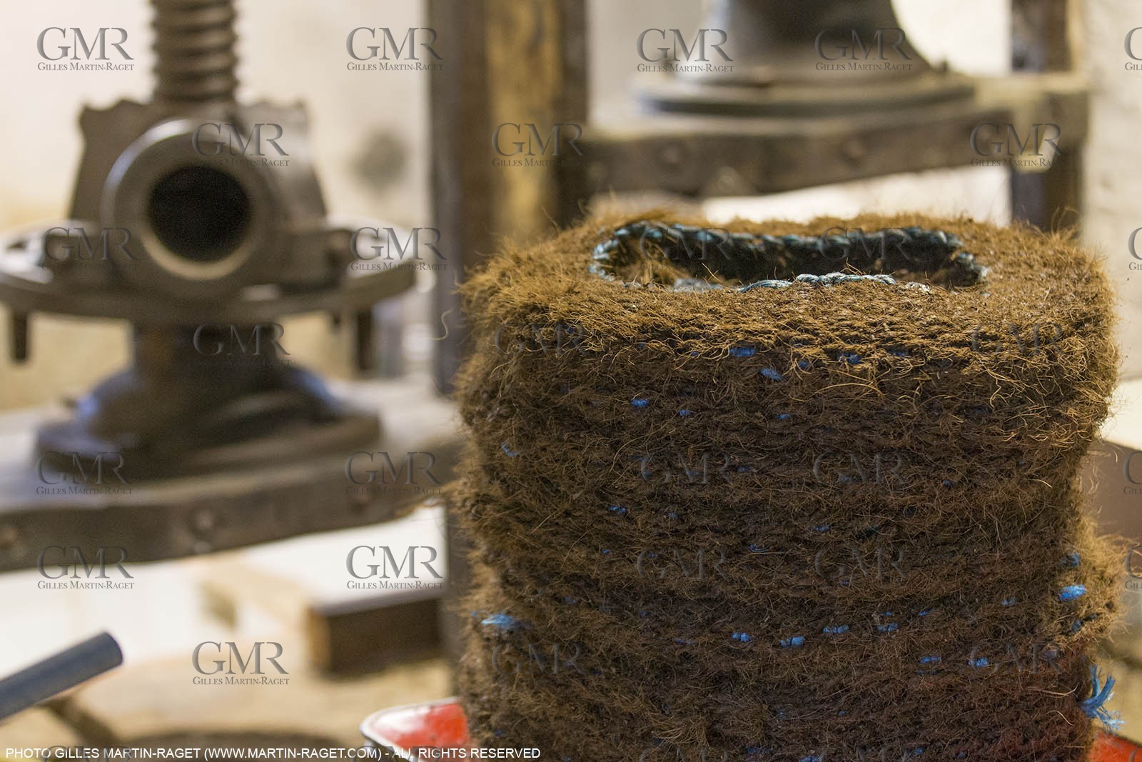 14 11 2015, Saint-Etienne du Grès (FRA,13), traditional making of olive oil at La Croix mill