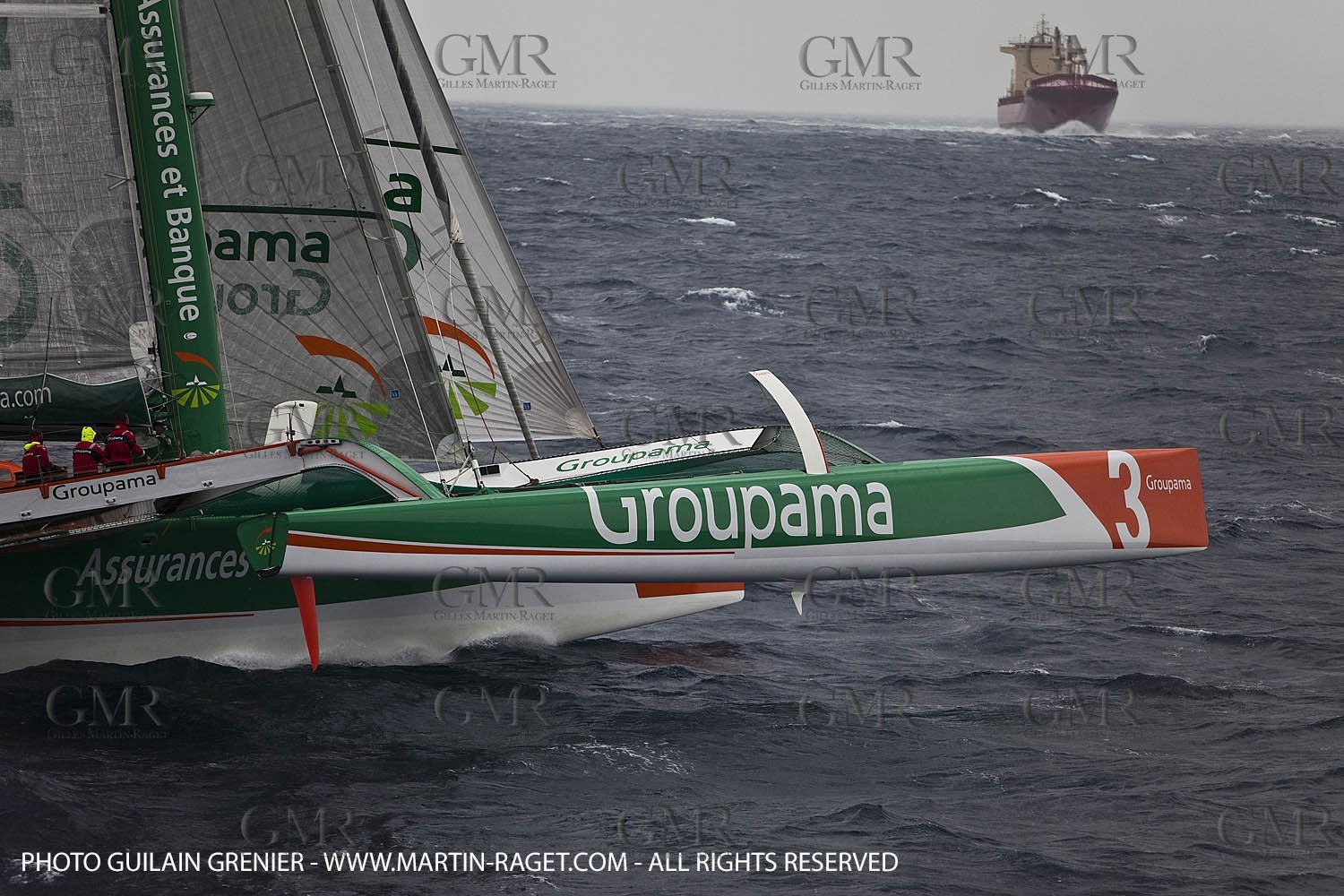 05 14 09 - Marseilles - Mediterranean Record - Groupama 3 - Franck Cammas - G Class - Start from Marseilles to Carthage (Tunisia)