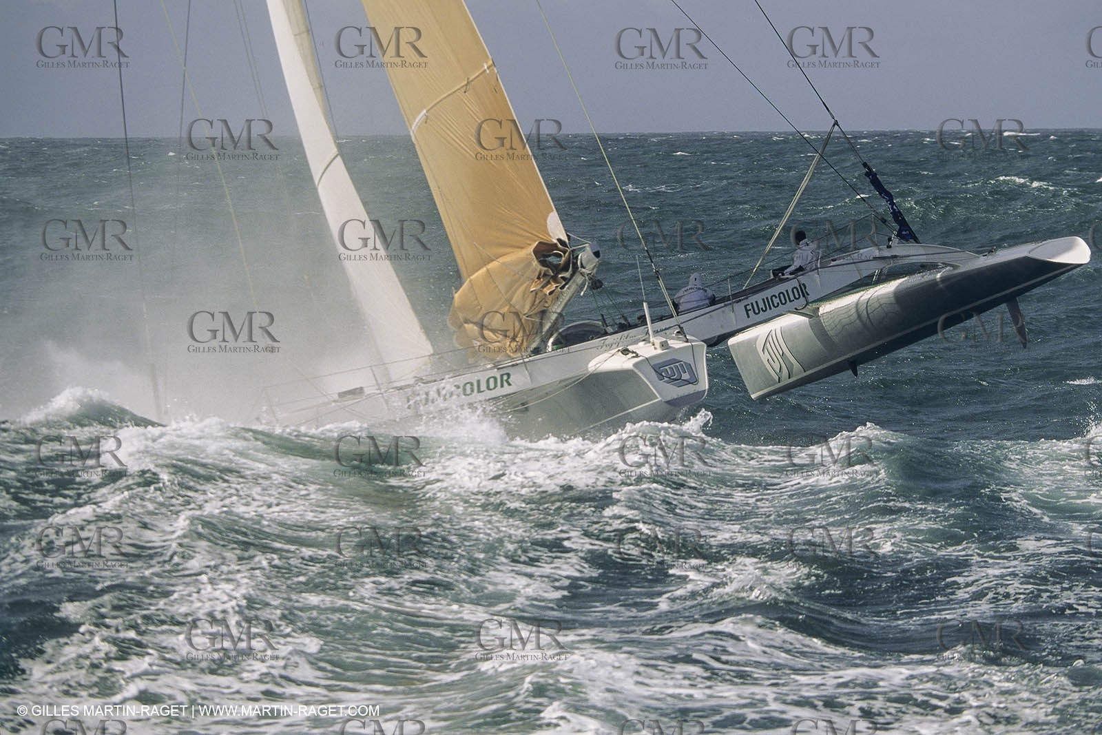 Yacht Racing, Multihull, ORMA 60, Loick Peyron, Fujicolor