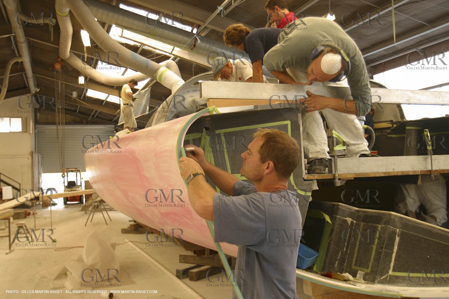 IMOCA Class - Virbac - Jean Pierre Dick - Boat Yard - Building