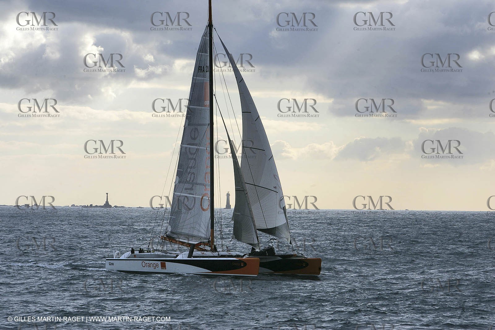 Orange II-2005 Jules Verne Trophy-Start from Ushant