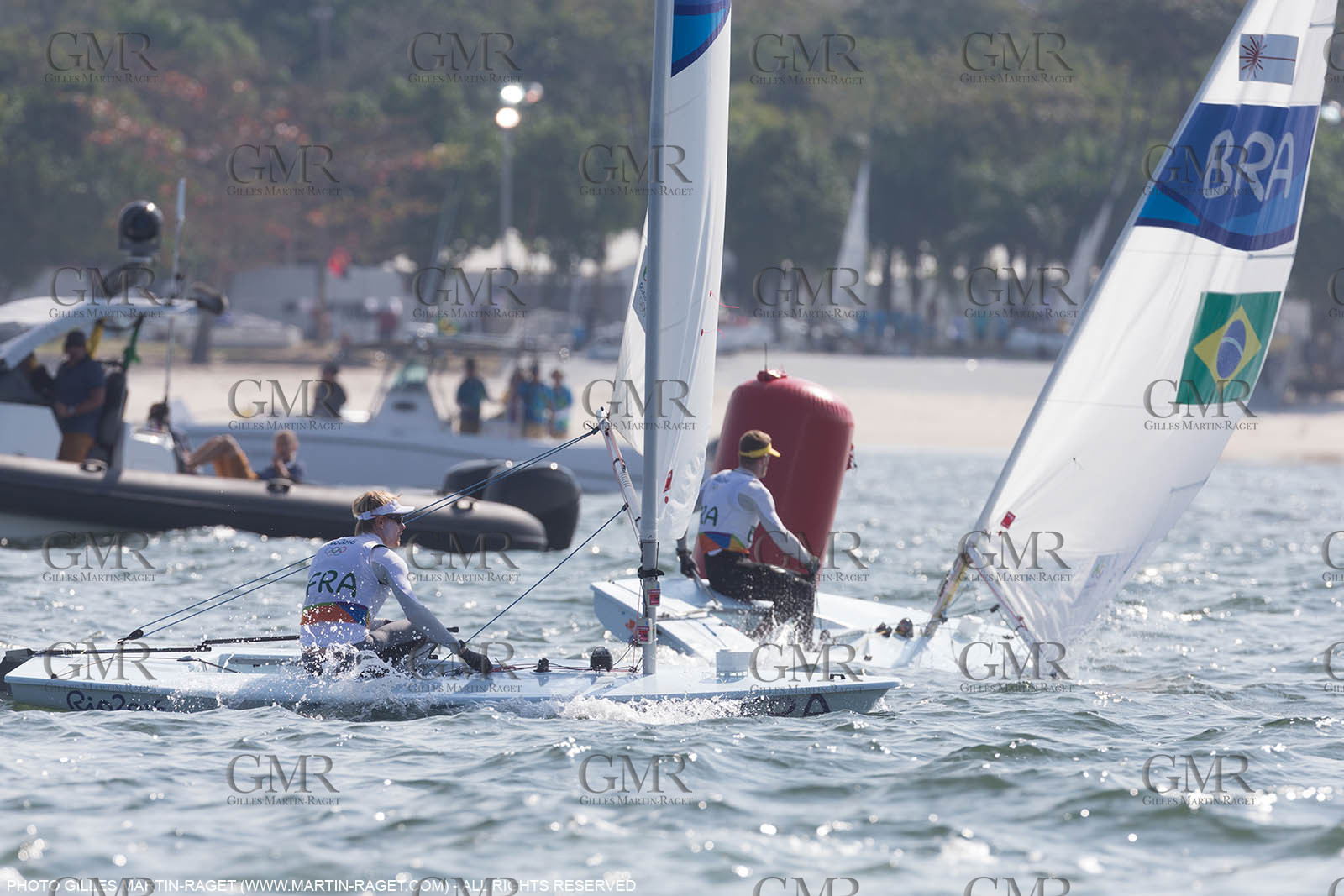 16 08 2016, Rio de Janeiro (BRA), 2016 Olympic Games, Sailing, Laser Medal Race, JB Bernaz