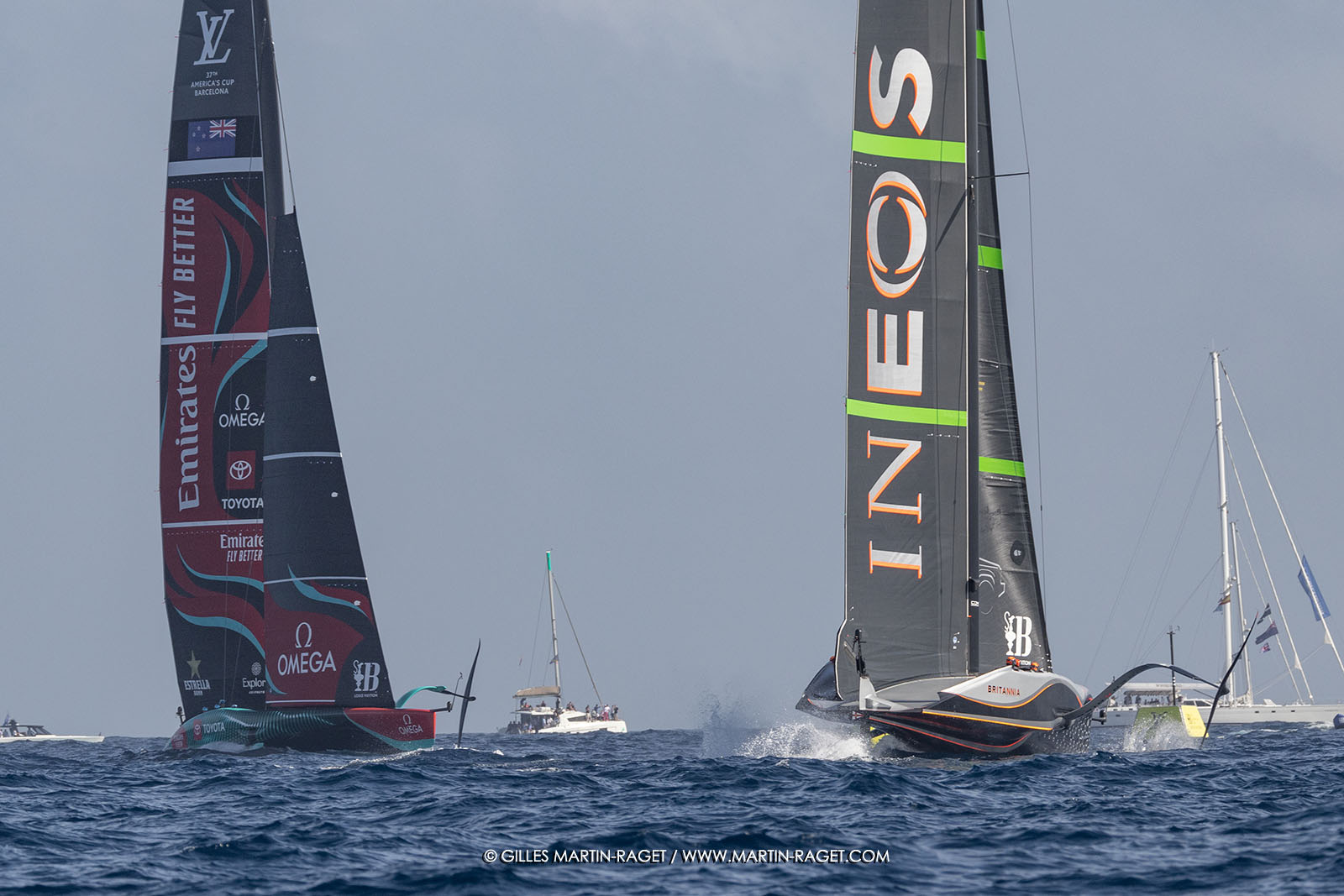 16 10 2024, Barcelona (ESP), Louis Vuitton 37th America's Cup, Final Match, Race Day 4, race 5