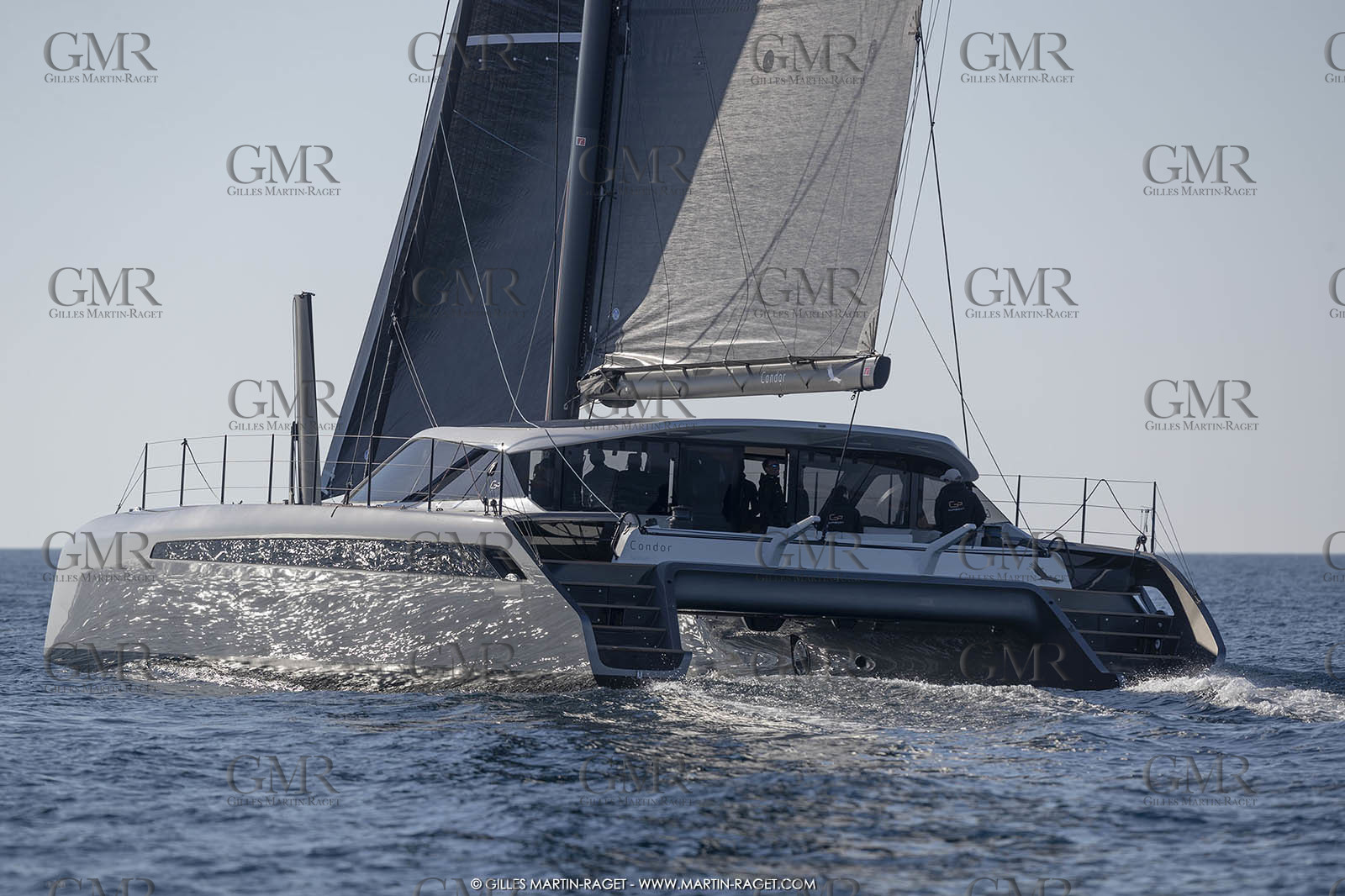 16 02 2019, Porquerolles (FRA,83), Gunboat 68 sail testing  3
