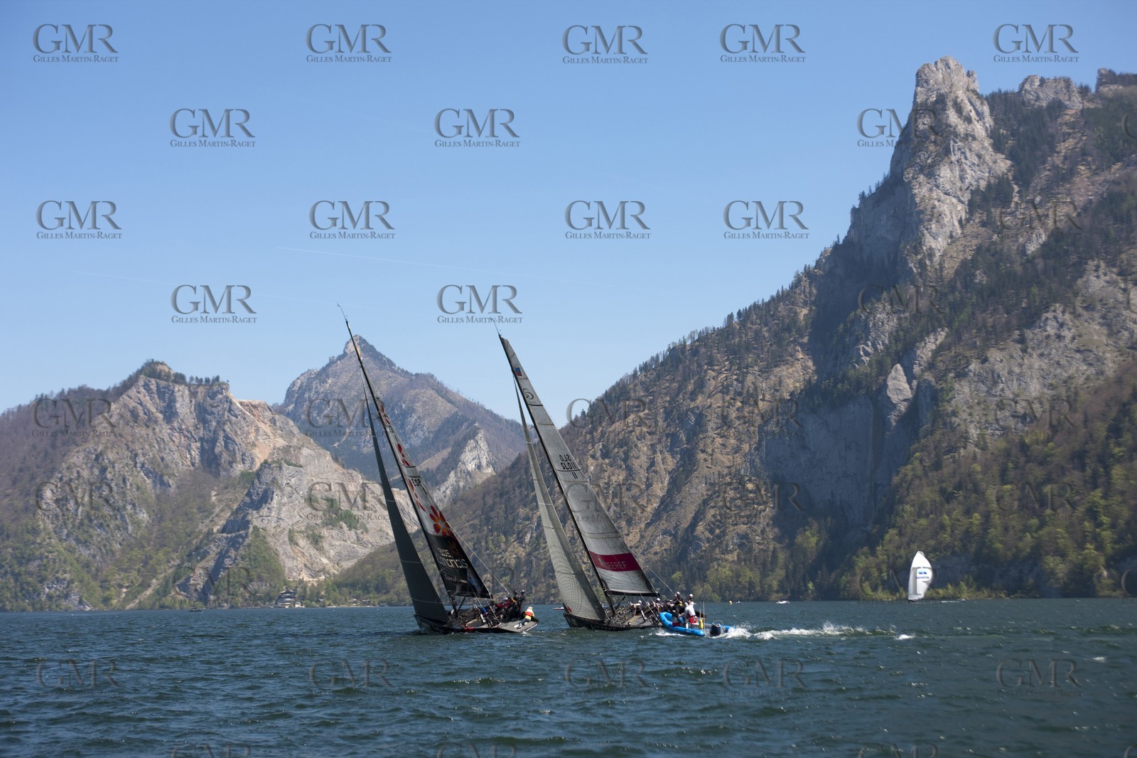29 04 2010 - Gmunden (Lake Traunsee, Austria) - RC44 World Championship 2010 - BMW ORACLE Racing - Racing Day 1