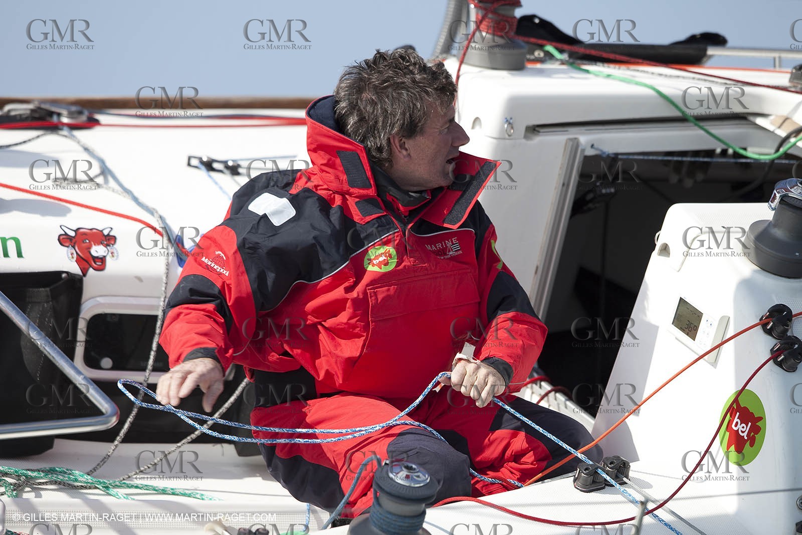 13 03 2010 -  La Grande Motte   Port Camargue (FRA) - Groupe Bel - Kito de Pavant   Sebastien Audigane training for Transat AG2R