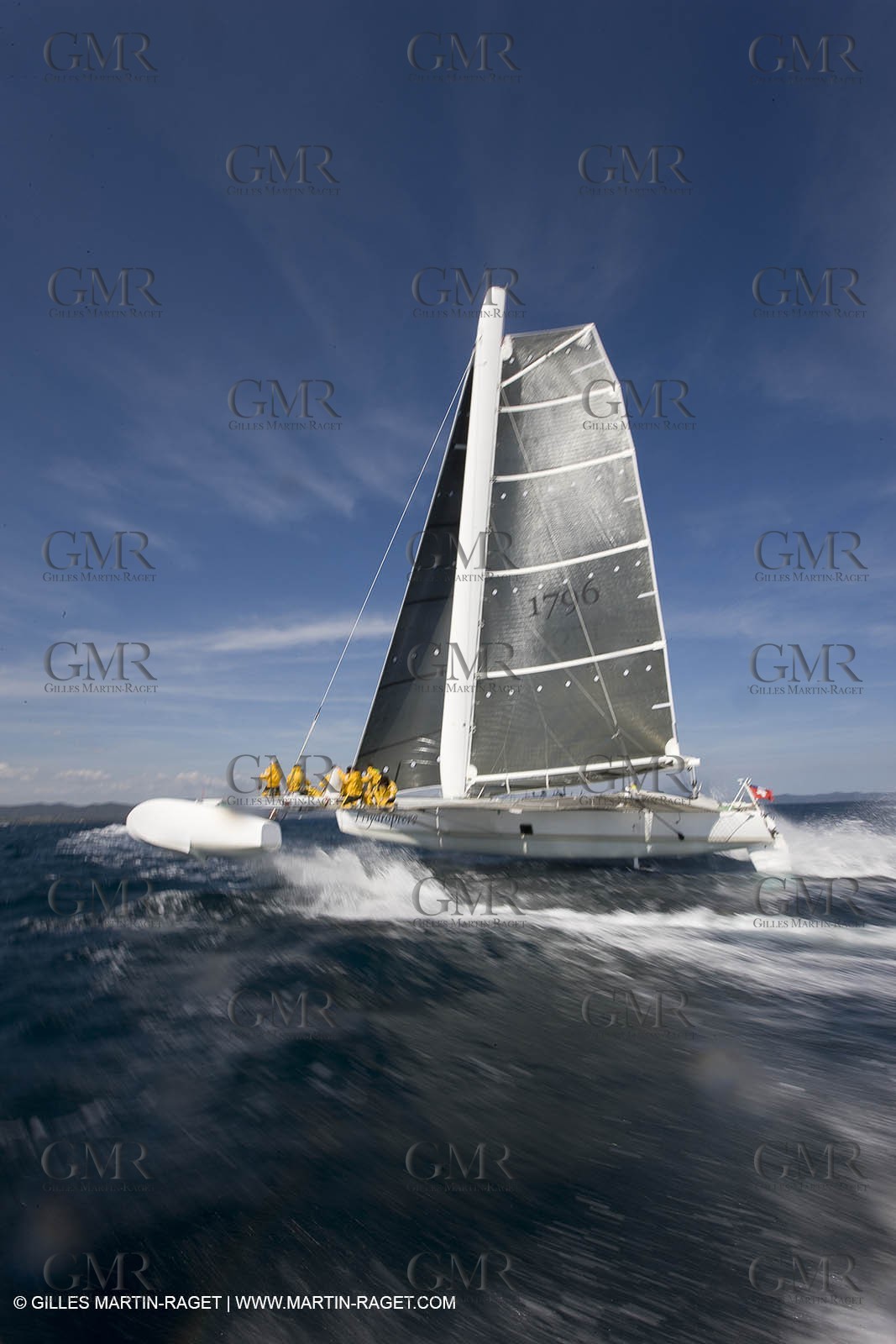 14 06 2008 - Toulon-Hyères (FRA,83) - 50 knots record attempt trials by l'Hydroptère