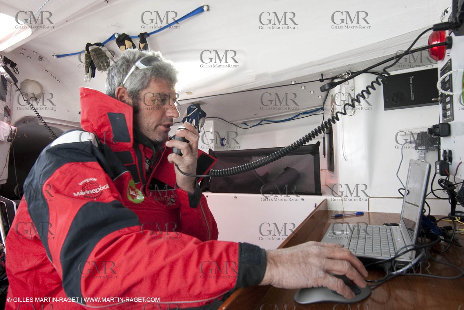 13 03 2010 -  La Grande Motte   Port Camargue (FRA) - Groupe Bel - Kito de Pavant   Sebastien Audigane training for Transat AG2R
