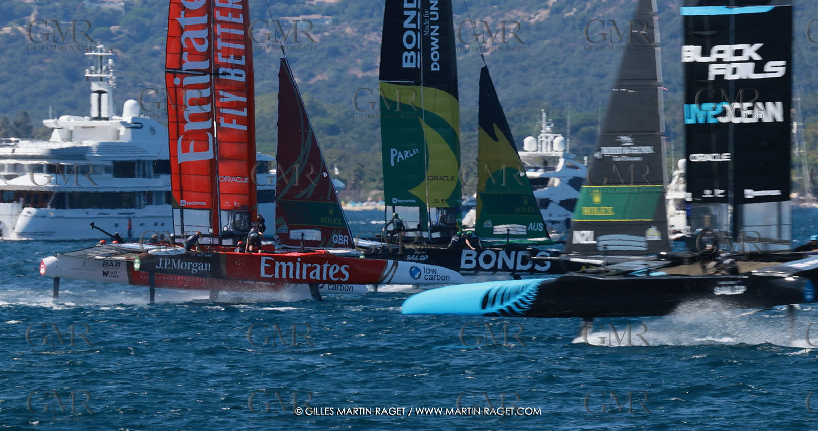 10 09 2025, Saint-Tropez,(FRA), Rockwool SailGP France Saint-Tropez, Race Day 1