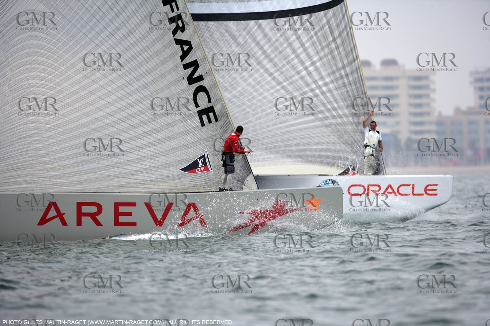 25 04 2007-Valencia (Spain)- 32nd America's Cup - Louis Vuitton Cup - RR1 - Day 10 - BMW ORACLE Racing