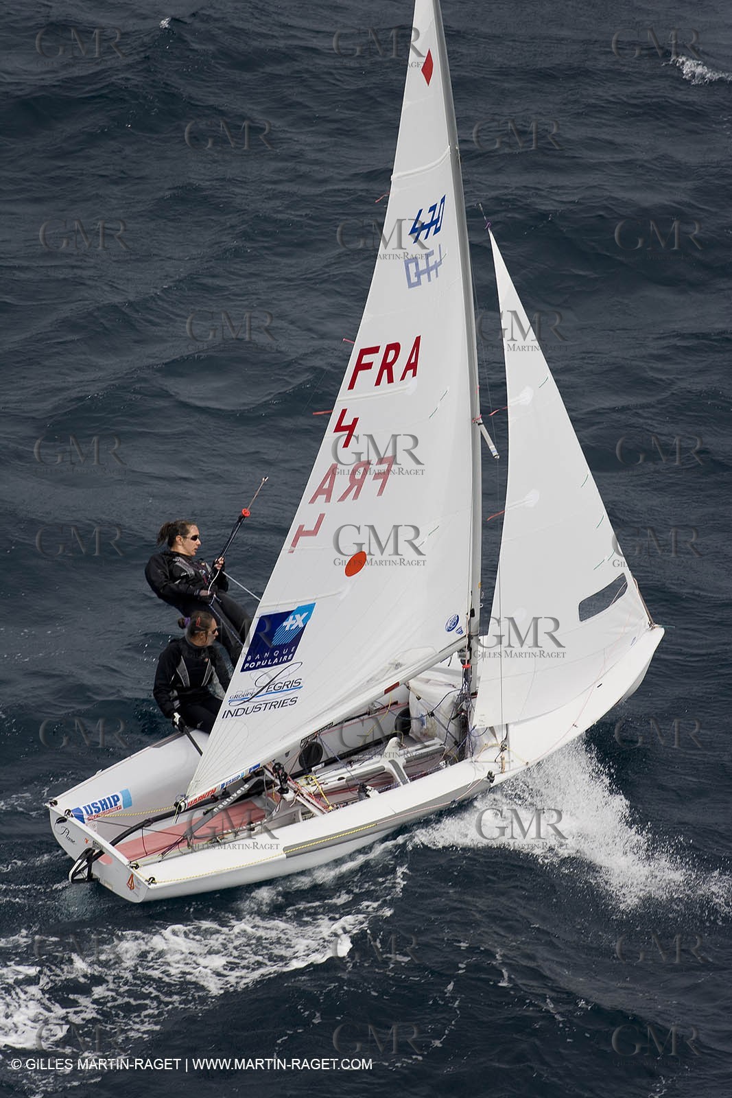 26 04 2007 - 2007 Semaine Olympique Française - Hyères (South of France) - Day 5 - Team France - 470 Femme - Petitjean-Douroux
