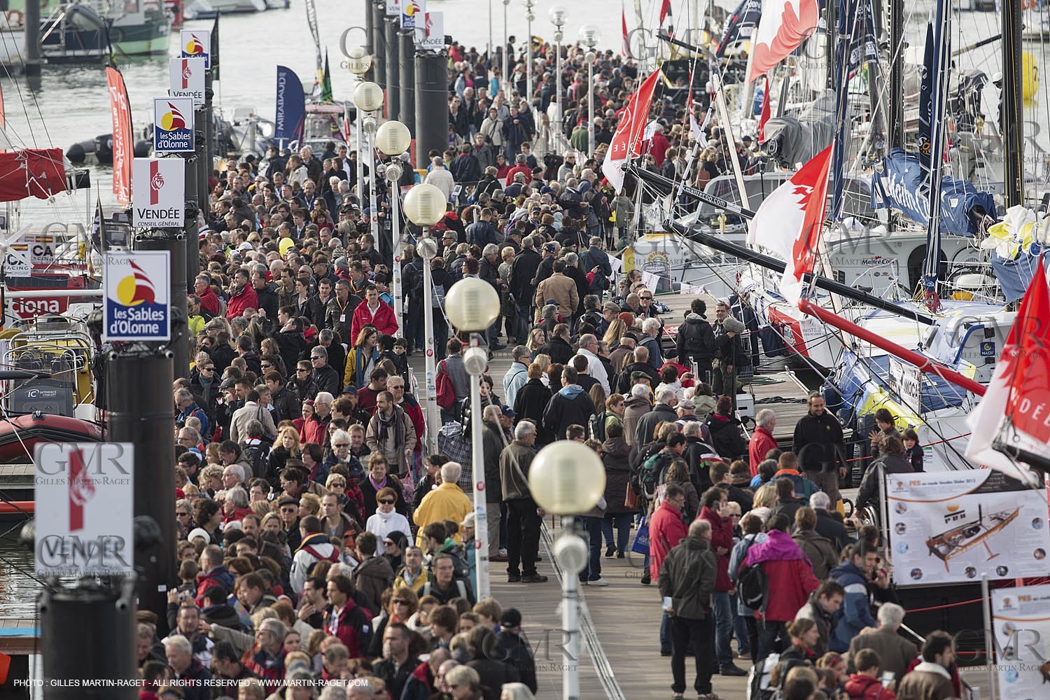 8 11 2012 - Les Sables d'Olonne (FRA,85) - Vendée Globe 2012 - Dock ambiances at D-2