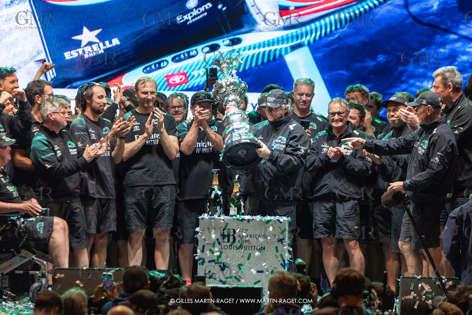 19 10 2024, Barcelona (ESP), Louis Vuitton 37th America's Cup, Final Match, Race Day 6 , Prizegiving