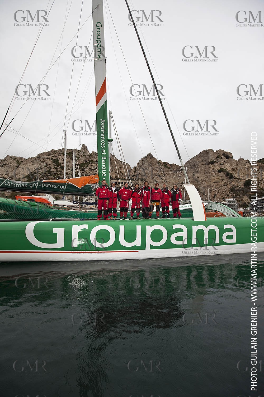 05 14 09 - Marseilles - Mediterranean Record - Groupama 3 - Franck Cammas - G Class - Start from Marseilles to Carthage (Tunisia)
