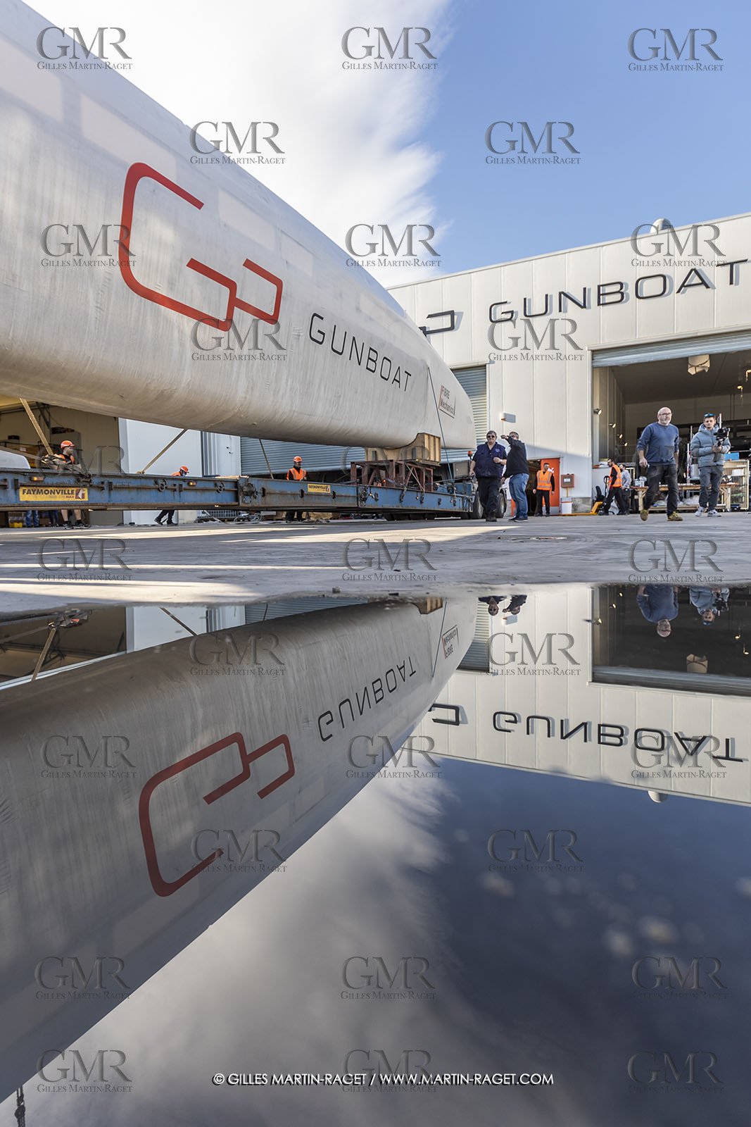 15 02 2022, La Grande Motte (FRA), Gunboat 80  1 hulls delivery