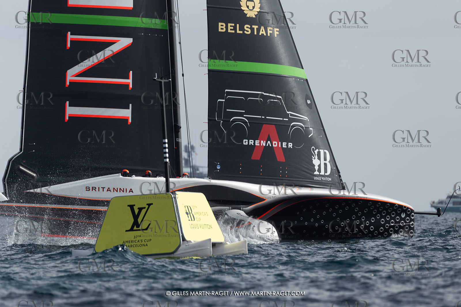 13 10 2024, Barcelona (ESP), Louis Vuitton 37th America's Cup, Final Match, Race Day 2, race 3