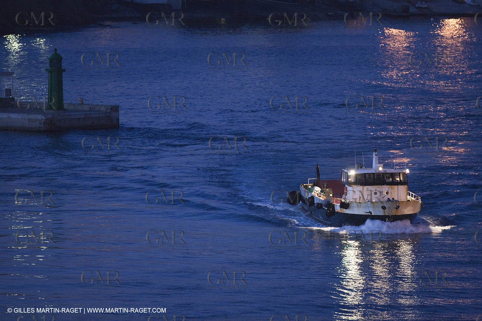 17 02 2012 - Marseille (FRA,13) - Arrival in Marseille harbour onboard ferry Piana (La Meridionale Corp.)